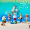 imagePOP MART Spongebob  Bikini Bottom Buddies  Whimsical Plush Blind Box 6PCs Blind Box Figures Random Design Action Figures Collectible Toys Home Decorations Whole SetWhole Set