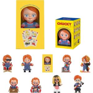 imagePOP MART Chucky Franchise Series Blind Box Figures Collectible Toys Spooky Home Decorations Holiday for Girls and Boys Single BoxSingle Box