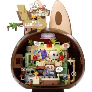 imageThe Monsters Forest Secret Base Series BlocksClickFix Lab Labubu Building Toy Set Interactive Building Toy for Kids Boys and GirlsPlayful Home