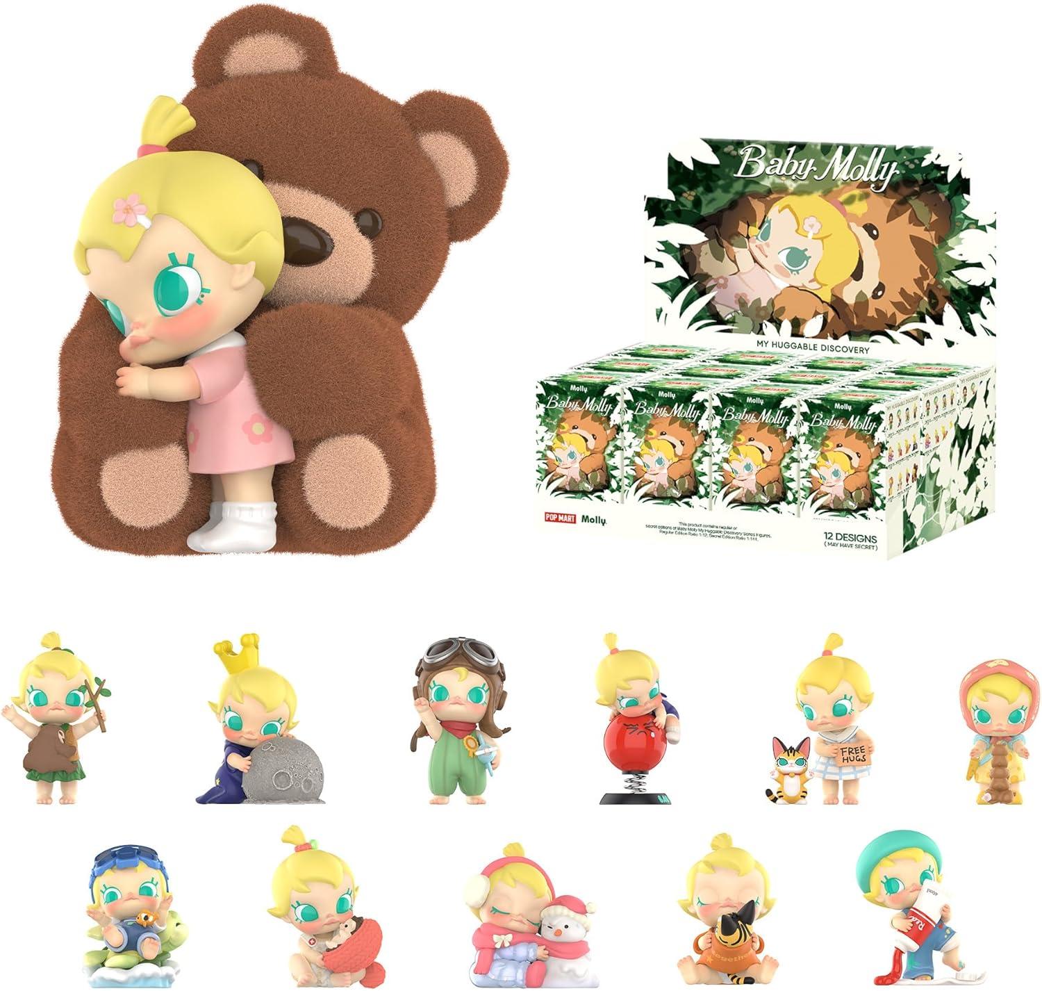 imagePOP MART Baby Molly My Huggable Discovery Series Figures 12PCs Blind Box Figures Random Design Action Figures Collectible Toys Home Decorations Holiday Birthday Gifts Whole SetBaby Molly My Huggable Discovery Series