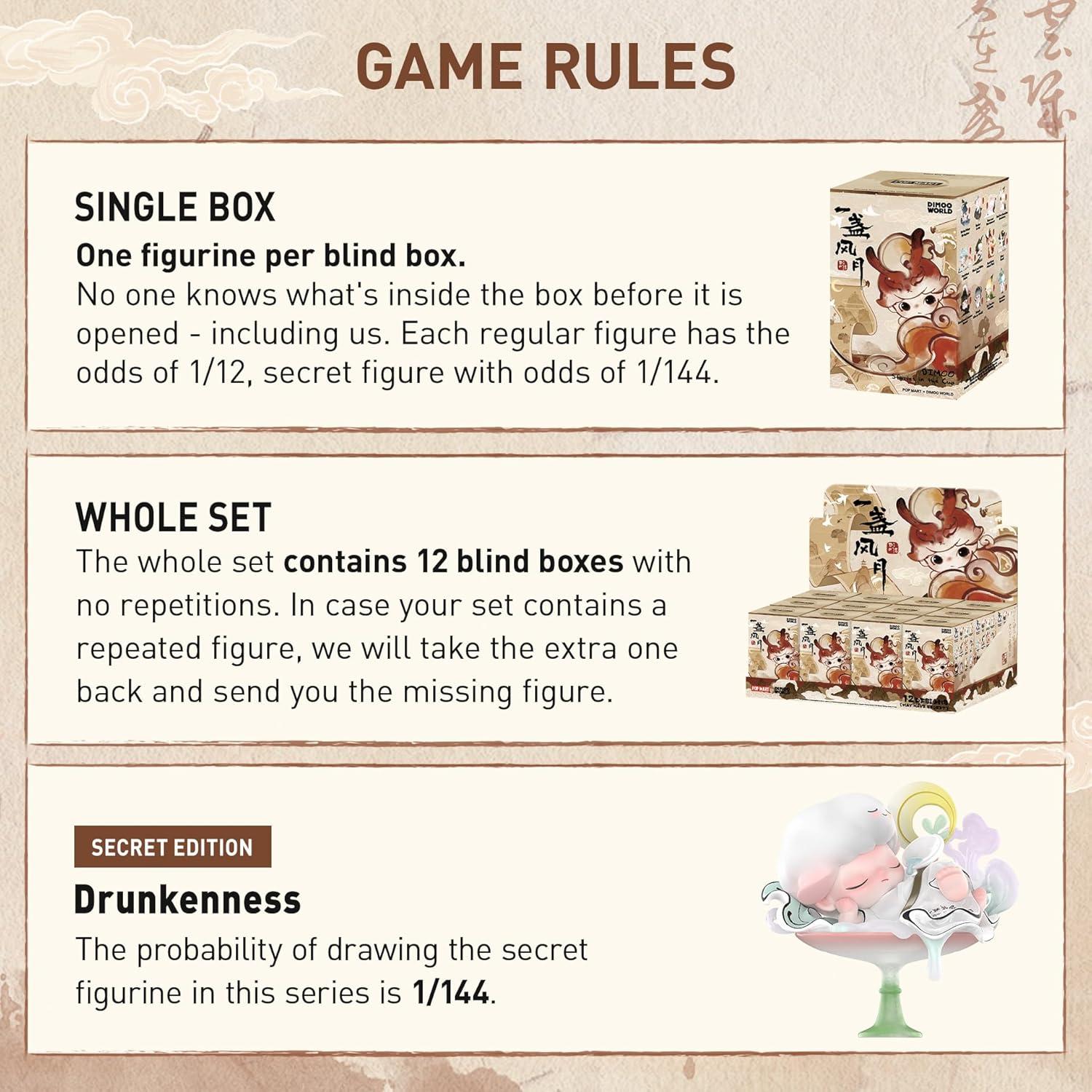 imagePOP MART DIMOO Stories in The Cup Series Figures Blind Box Figures Random Design Action Figures Collectible Toys Home Decorations Holiday Birthday Gifts Single BoxDimoo Stories in the Cup Series Figures