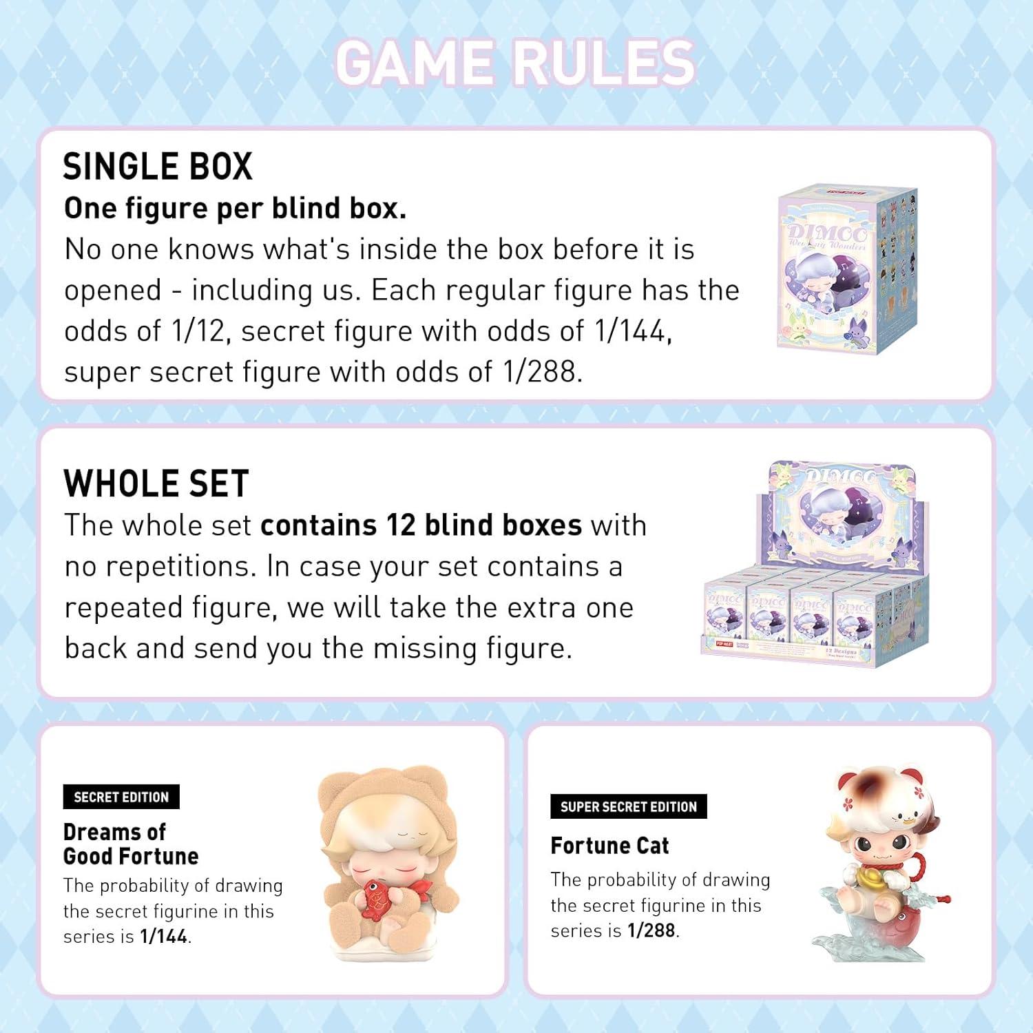 imagePOP MART DIMOO Weaving Wonders Series Figures DIMOO Blind Box Figures Random Design Action Figures Collectible Toys Home Decorations Holiday Birthday Gifts Single Box