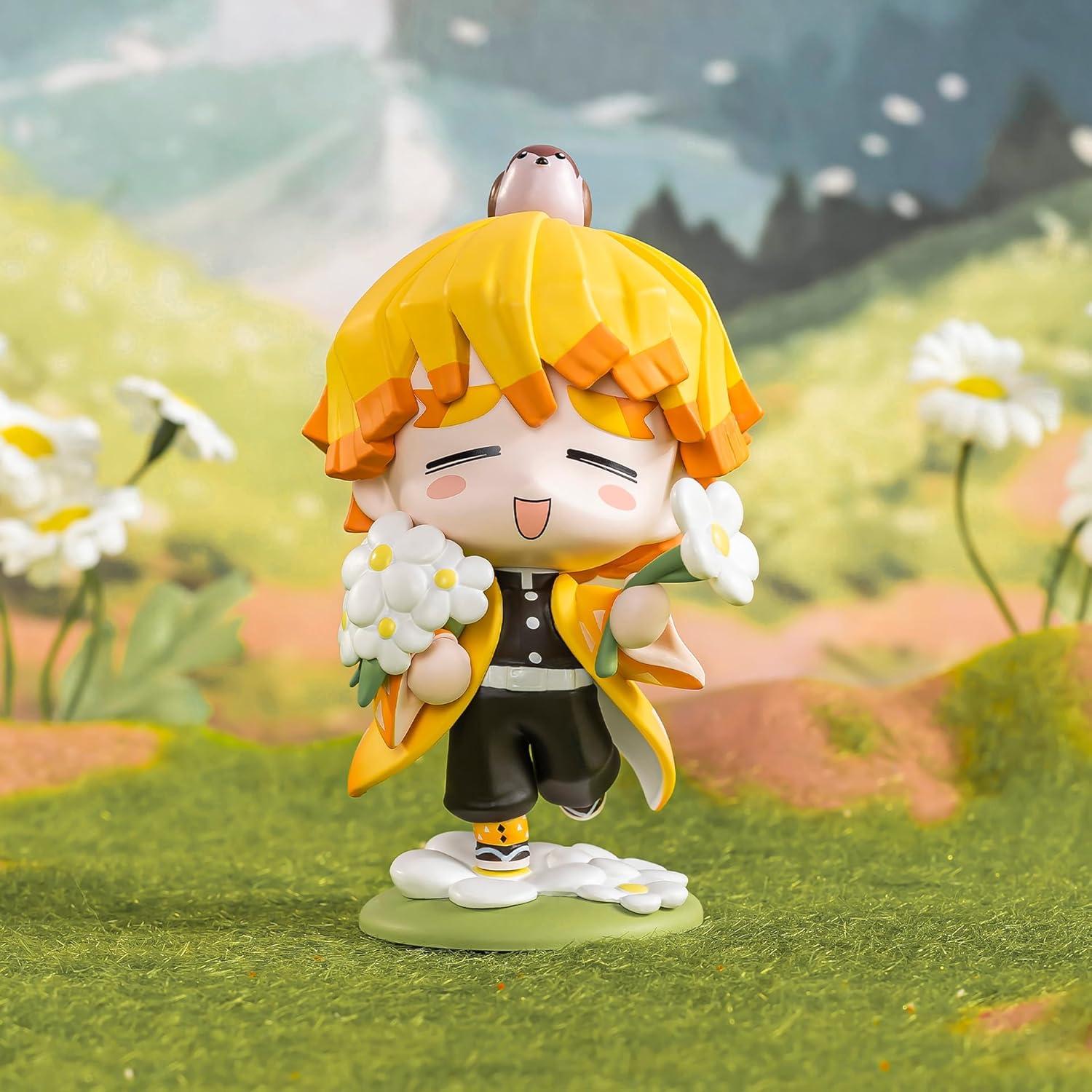 imagePOP MART Demon Slayer Birth Flower Series Figures Blind Box Figures Random Design Action Figures Collectible Toys Home Decorations Holiday Birthday Gifts Single BoxKimetsu No Yaiba Birth Flower Series Figures