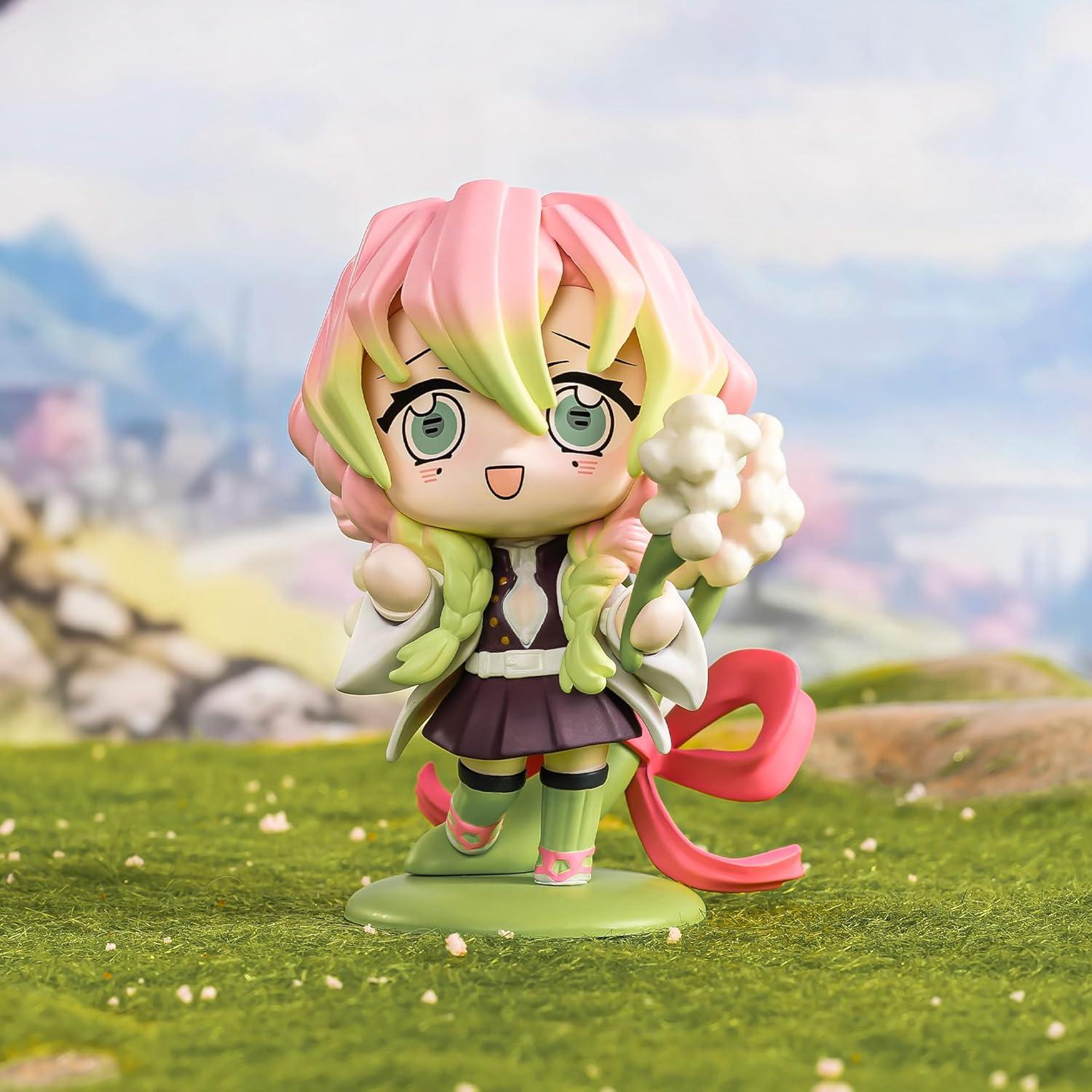 imagePOP MART Demon Slayer Birth Flower Series Figures Blind Box Figures Random Design Action Figures Collectible Toys Home Decorations Holiday Birthday Gifts Single BoxKimetsu No Yaiba Birth Flower Series Figures