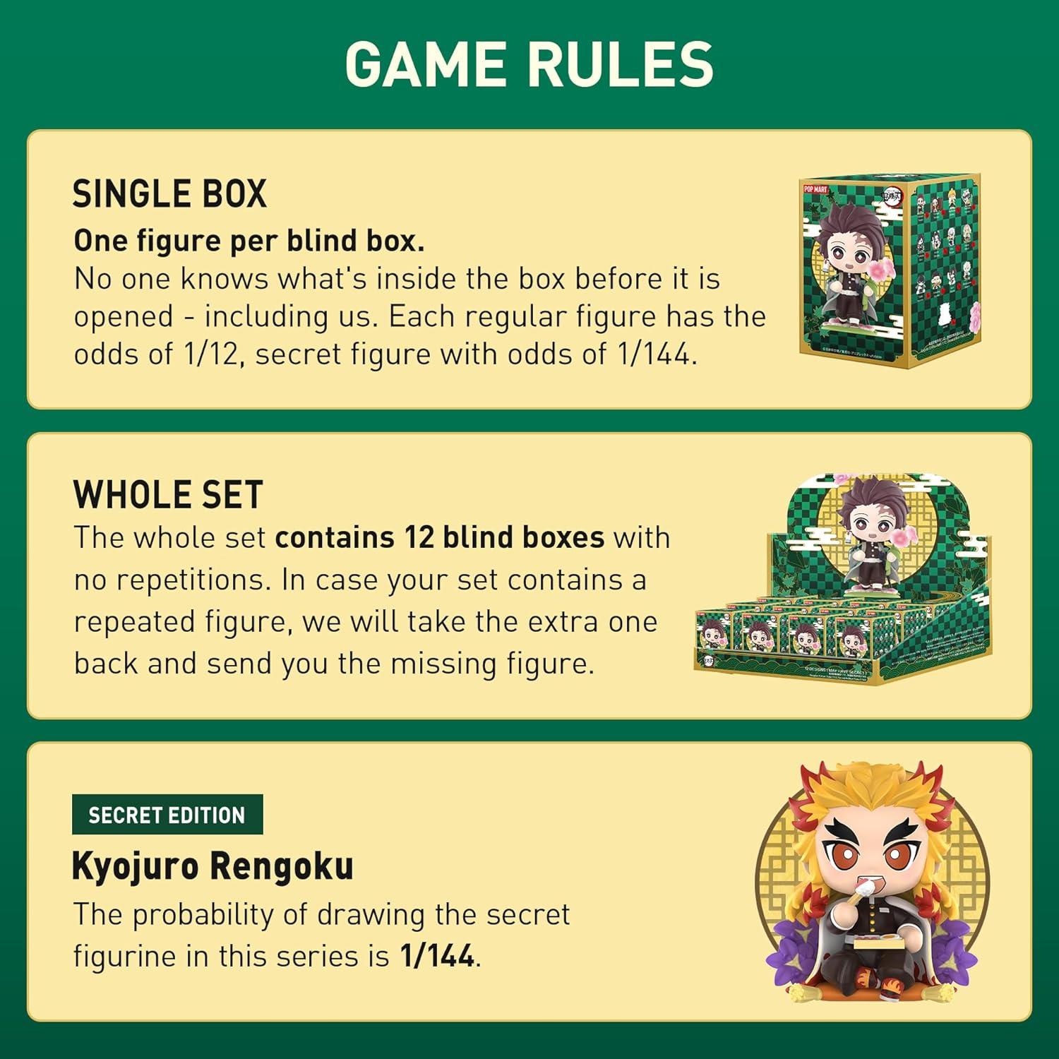 imagePOP MART Demon Slayer Birth Flower Series Figures Blind Box Figures Random Design Action Figures Collectible Toys Home Decorations Holiday Birthday Gifts Single BoxKimetsu No Yaiba Birth Flower Series Figures