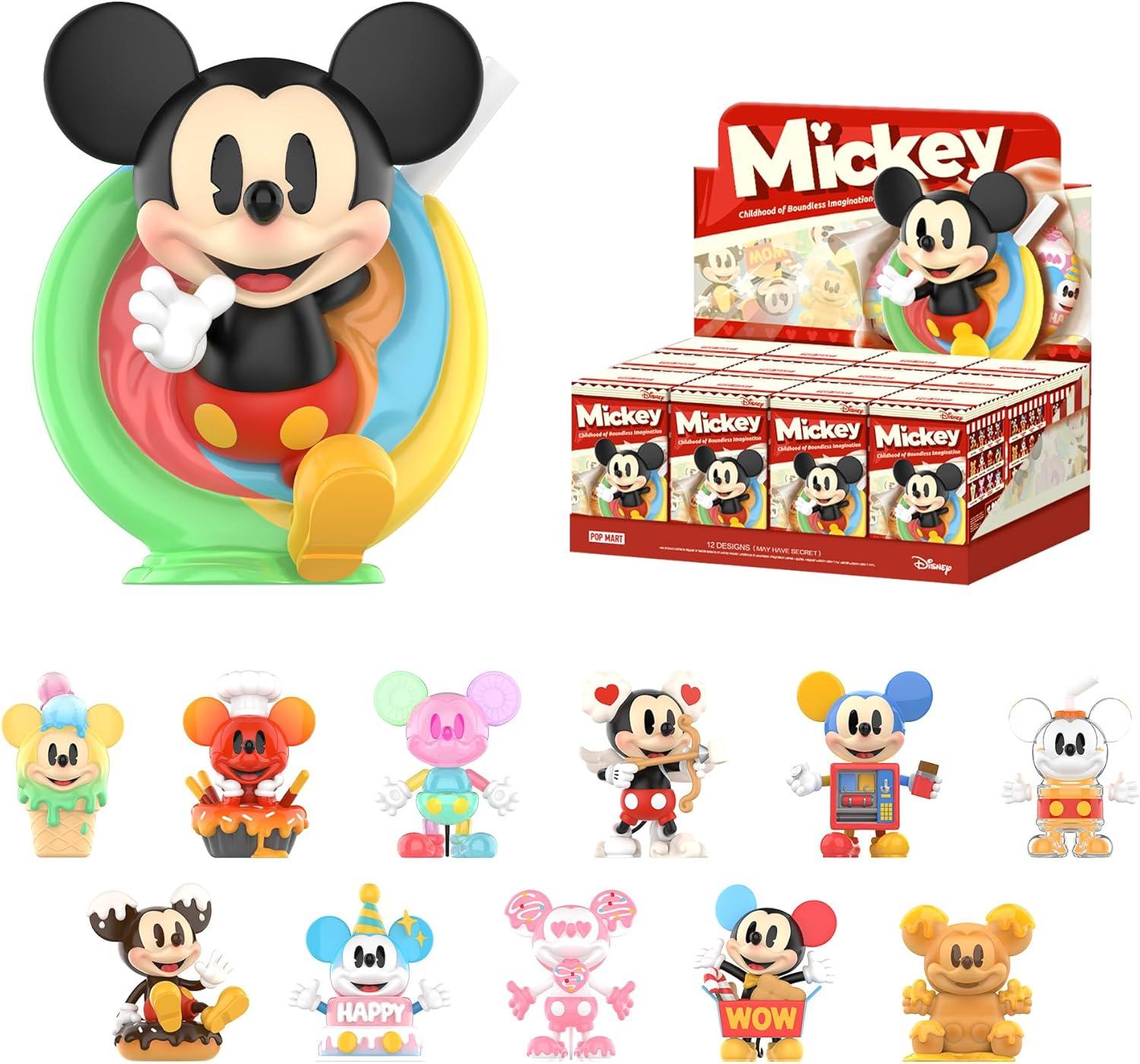 imagePOP MART Disney Mickey Childhood of Boundless Imagination Blind Box Figures 12 PCs Disney Mickey Random Design Action Figures Collectible Toys Home Decorations Whole SetDisney Mickey Childhood of Boundless Imagination
