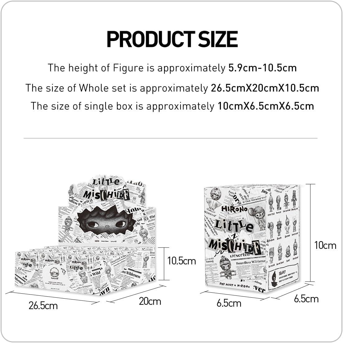 imagePOP MART HIRONO Little Mischief Series 12PCs Hirono Blind Box Figures Random Design Action Figures Collectible Toys Home Decorations Holiday Birthday Gifts for Girls and Boys Whole SetLittle Mischief