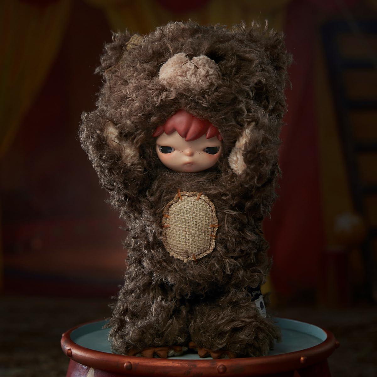 imagePOP MART Hirono Bear Vinyl Plush Doll 1496 inches Height Collectible Toy Gift for Boys and Girls