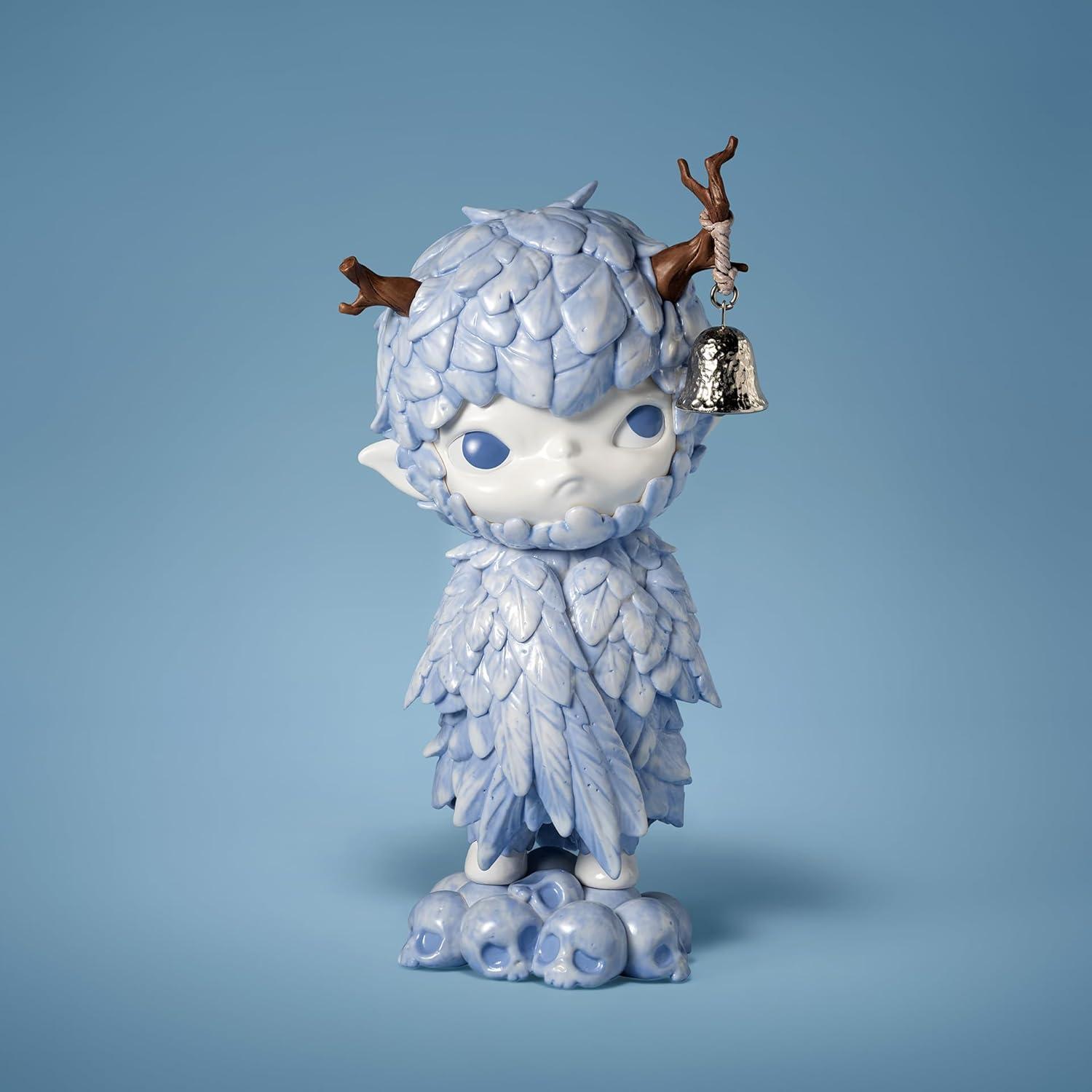 imagePOP MART Hirono Ceramic Feather Figurine Toys for Modern Home Decor Collectible Toy Set for Desk Accessories 1PC