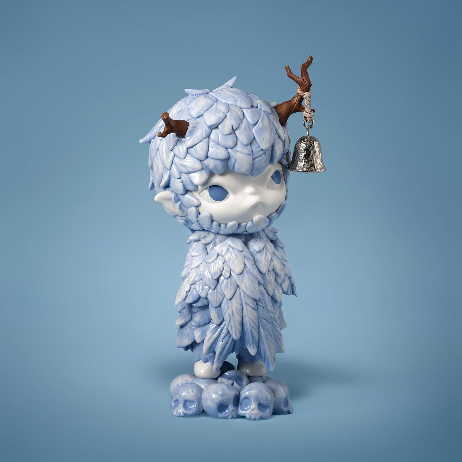 imagePOP MART Hirono Ceramic Feather Figurine Toys for Modern Home Decor Collectible Toy Set for Desk Accessories 1PC