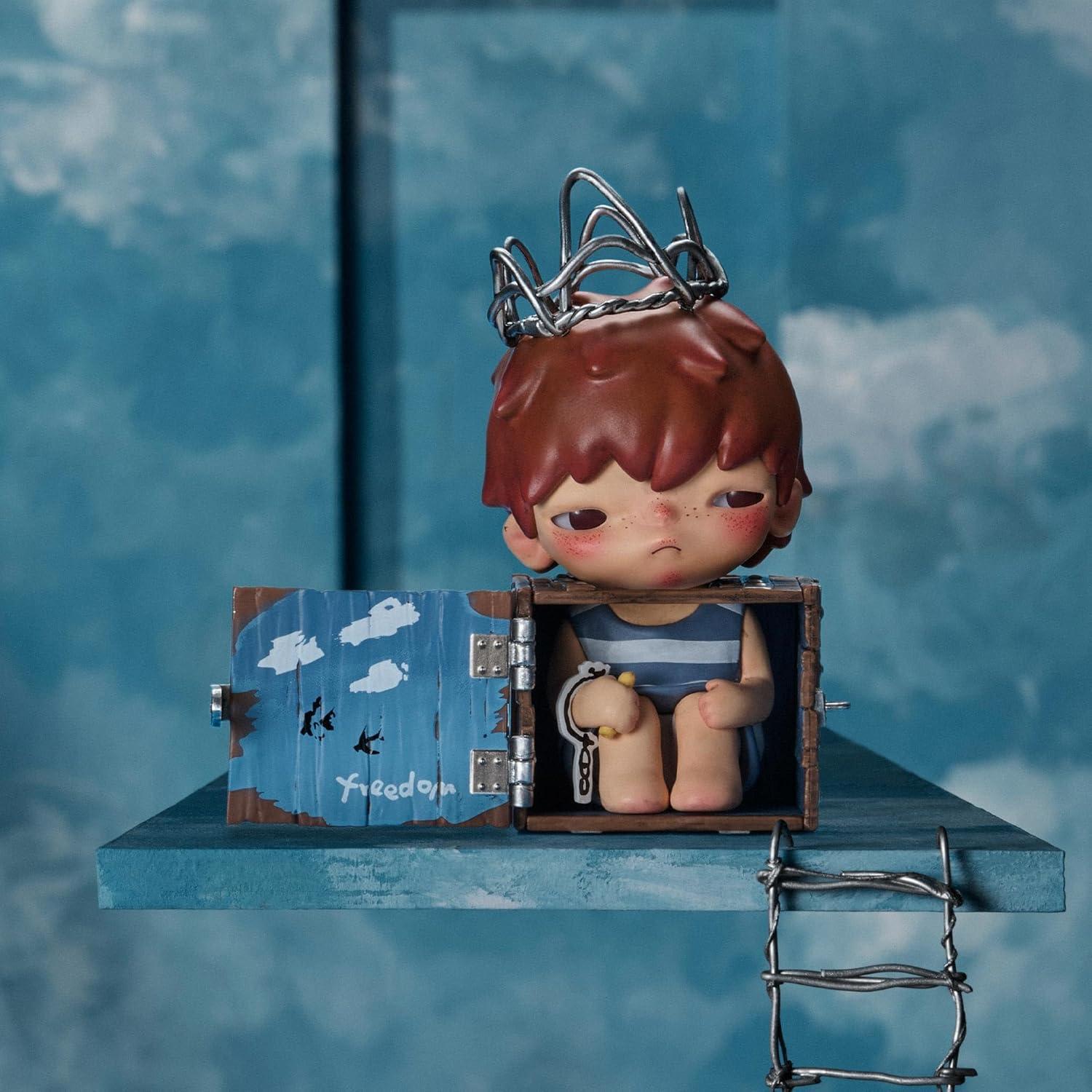 imagePOP MART Hirono Echo Series Figures Hirono Blind Box Figures Random Design Action Figures Collectible Toys Home Decorations Holiday Birthday Gifts for Girls and Boys Single BoxHirono Echo Series Figures