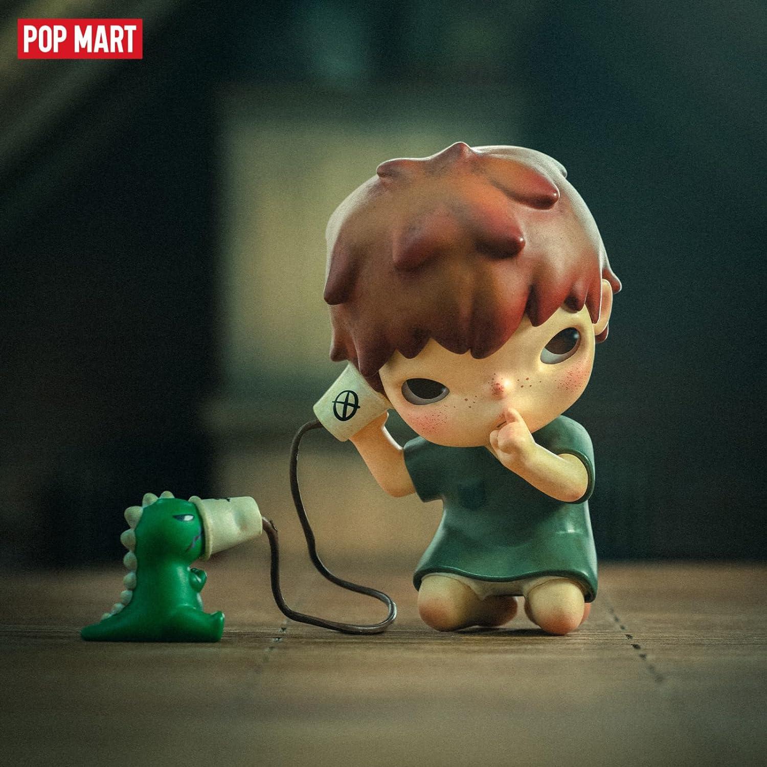 imagePOP MART Hirono Mime Series Figures 12PCs Hirono Blind Box Figures Random Design Action Figures Collectible Toys Home Decorations Holiday Birthday Gifts for Girls and Boys Whoel SetMime