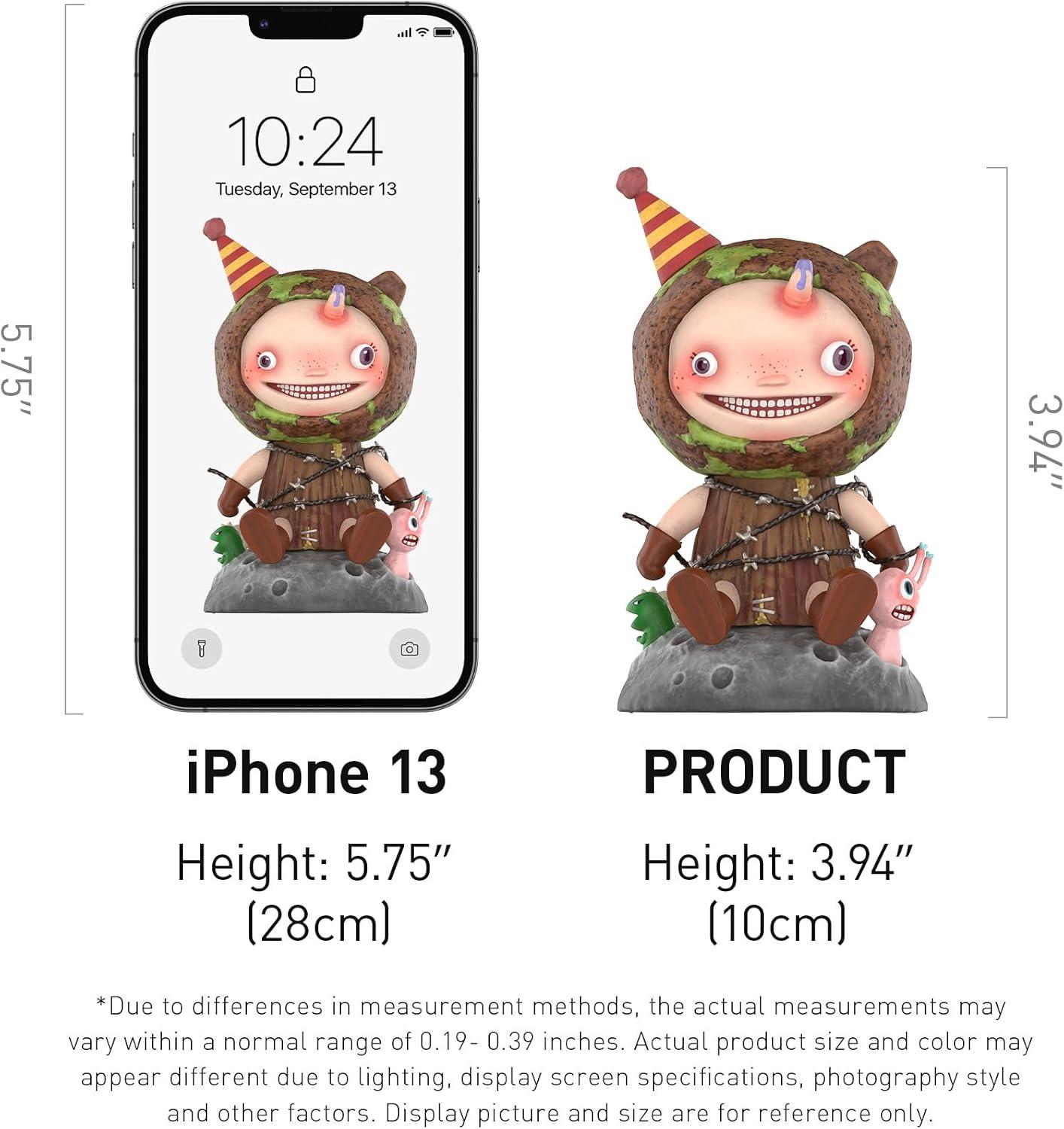 imagePOP MART Hirono x Polar Symbiosis Figure 394 inches Height Toys for Modern Home Decor Collectible Toy Set for Desk Accessories 1PC