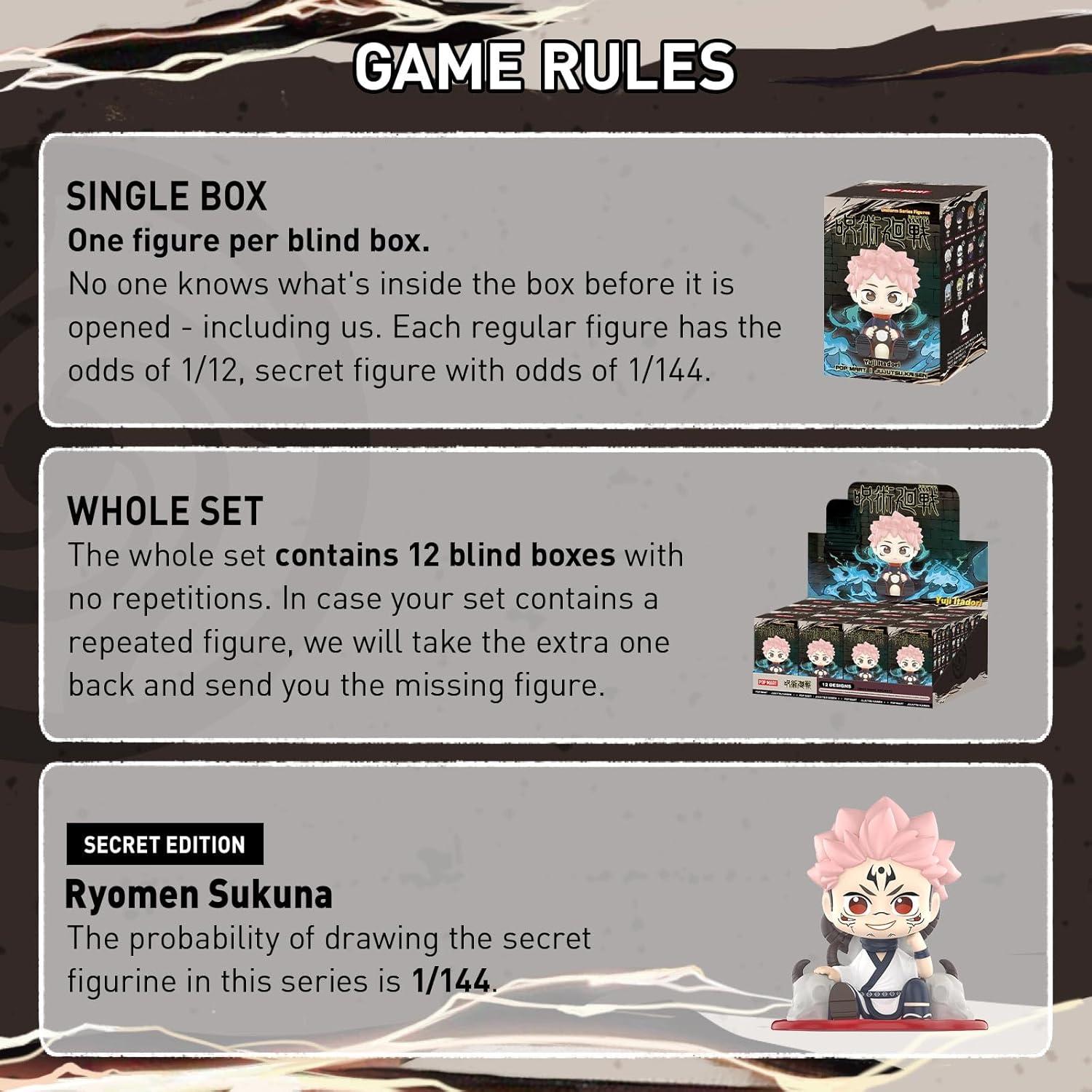 imagePOP MART Jujutsu Kaisen Uniform Series Figures 12PCs Blind Box Figures Random Design Action Figures Collectible Toys Home Decorations Holiday Birthday Gifts Whole Set