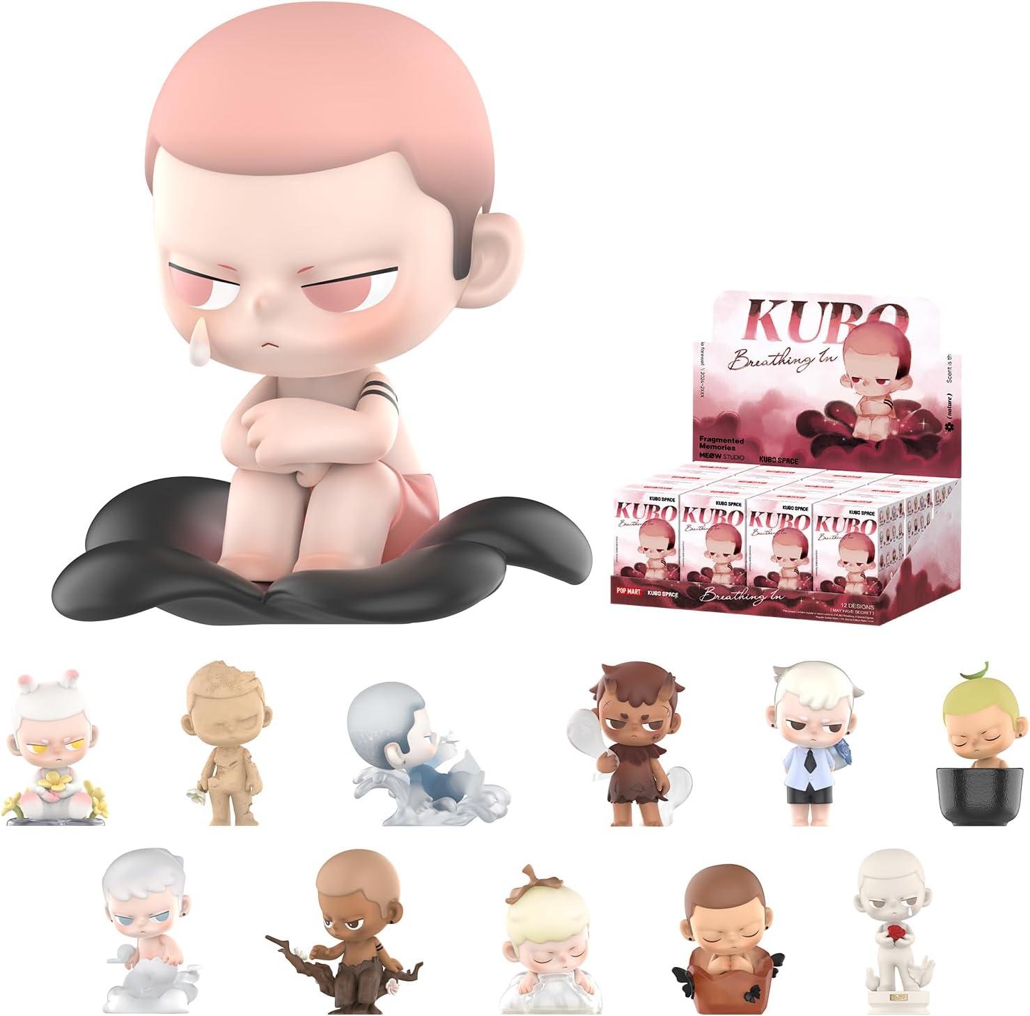imagePOP MART Kubo Breathing in Series Blind Box Figures Random Design Action Figures Collectible Toys Home Decorations Holiday Birthday Gifts for Girls and Boys Single BoxKubo Breathing in Series Figures