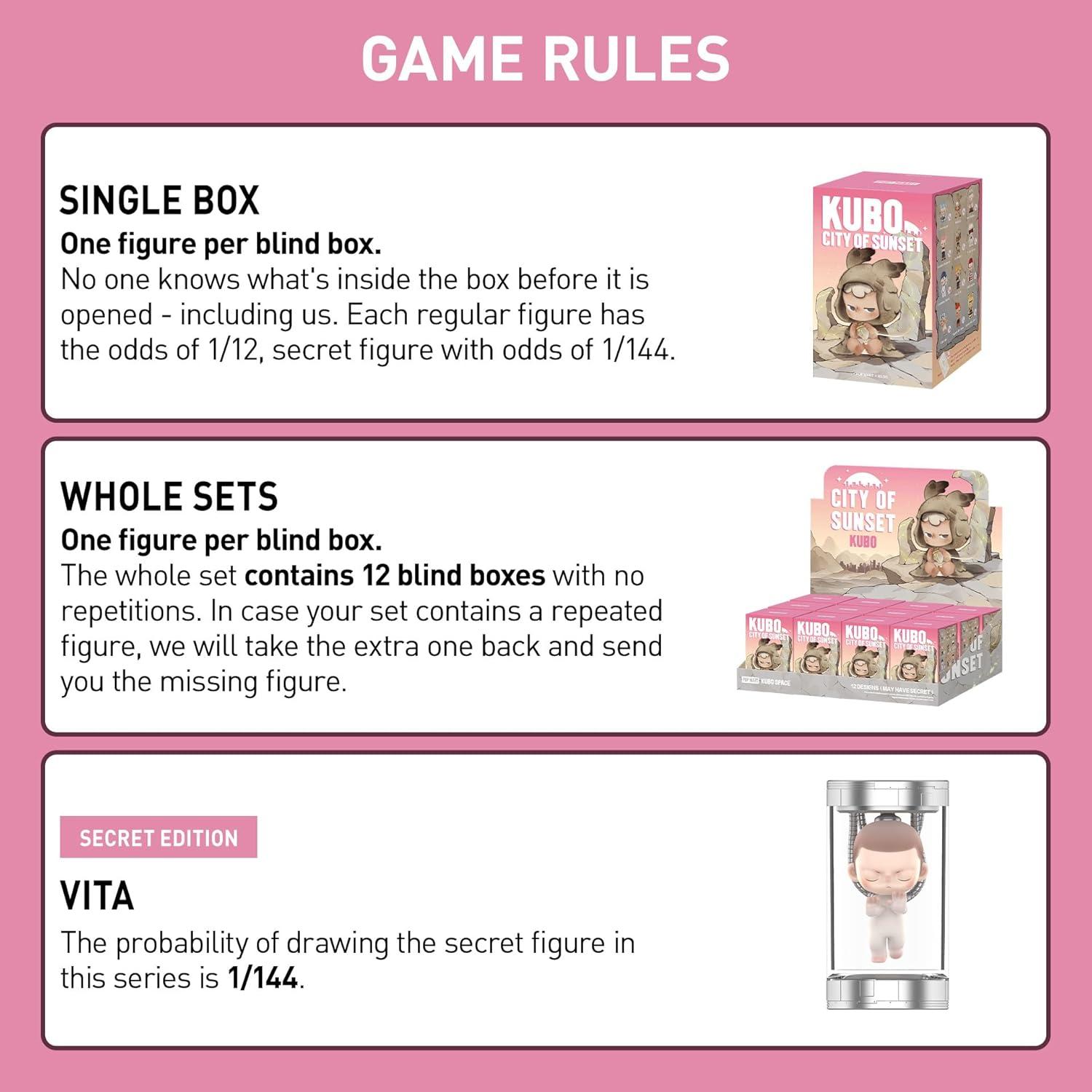 imagePOP MART Kubo City of Sunset Series Blind Box Figures Random Design Action Figures Collectible Toys Home Decorations Holiday Birthday Gifts for Girls and Boys Whole SetKubo City of Sunset