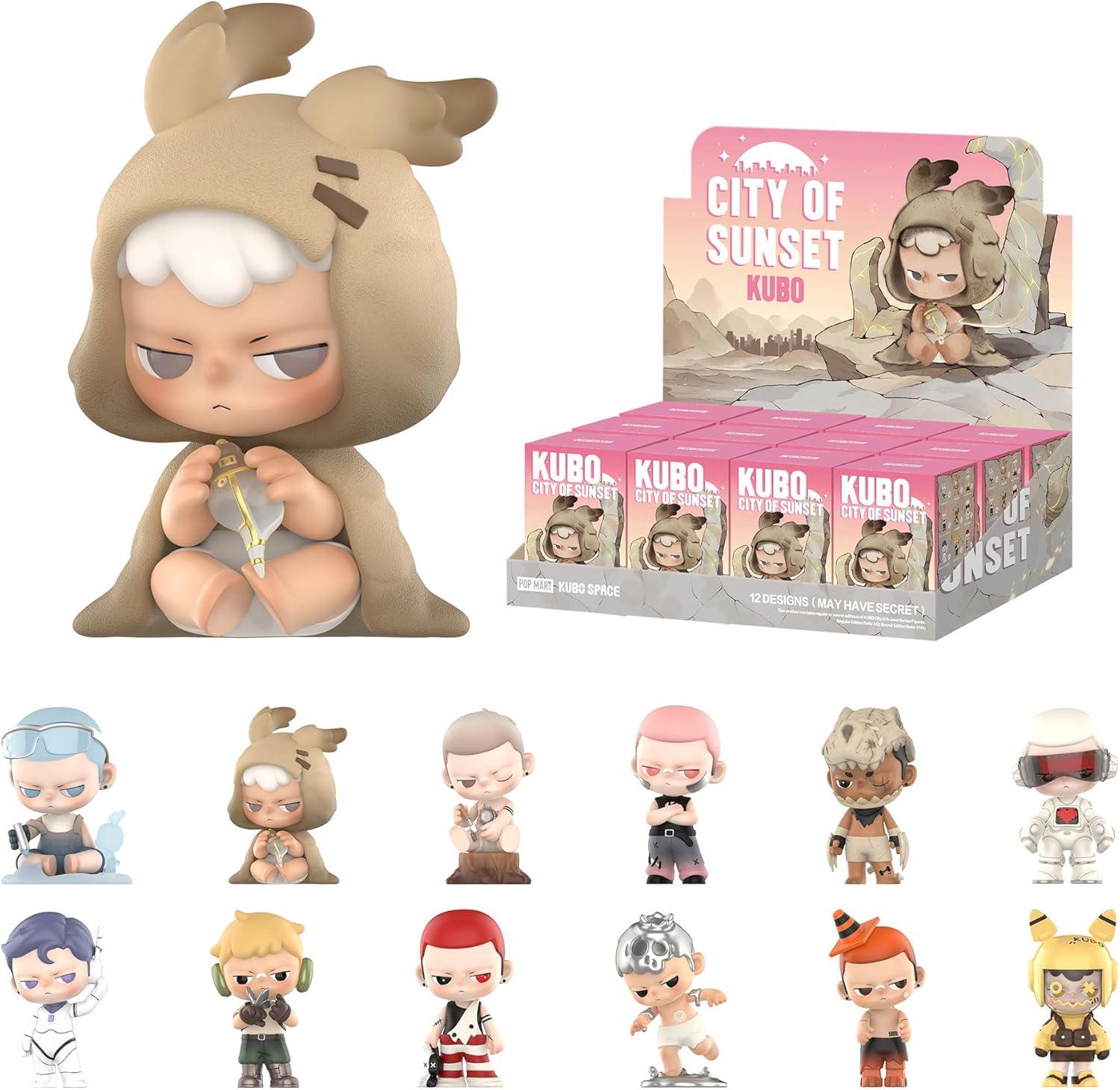 imagePOP MART Kubo City of Sunset Series Blind Box Figures Random Design Action Figures Collectible Toys Home Decorations Holiday Birthday Gifts for Girls and Boys Whole SetKubo City of Sunset