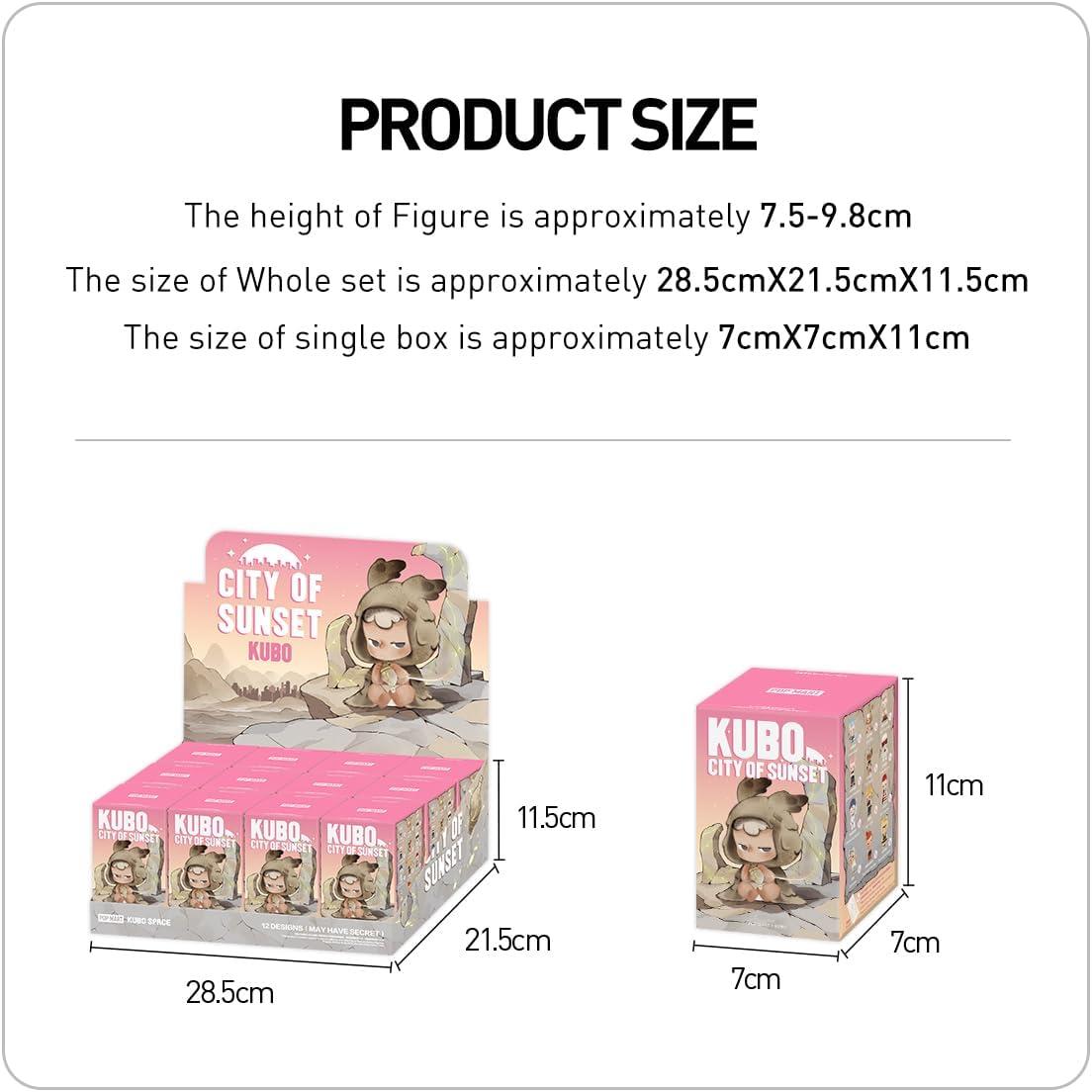 imagePOP MART Kubo City of Sunset Series Blind Box Figures Random Design Action Figures Collectible Toys Home Decorations Holiday Birthday Gifts for Girls and Boys Whole SetKubo City of Sunset