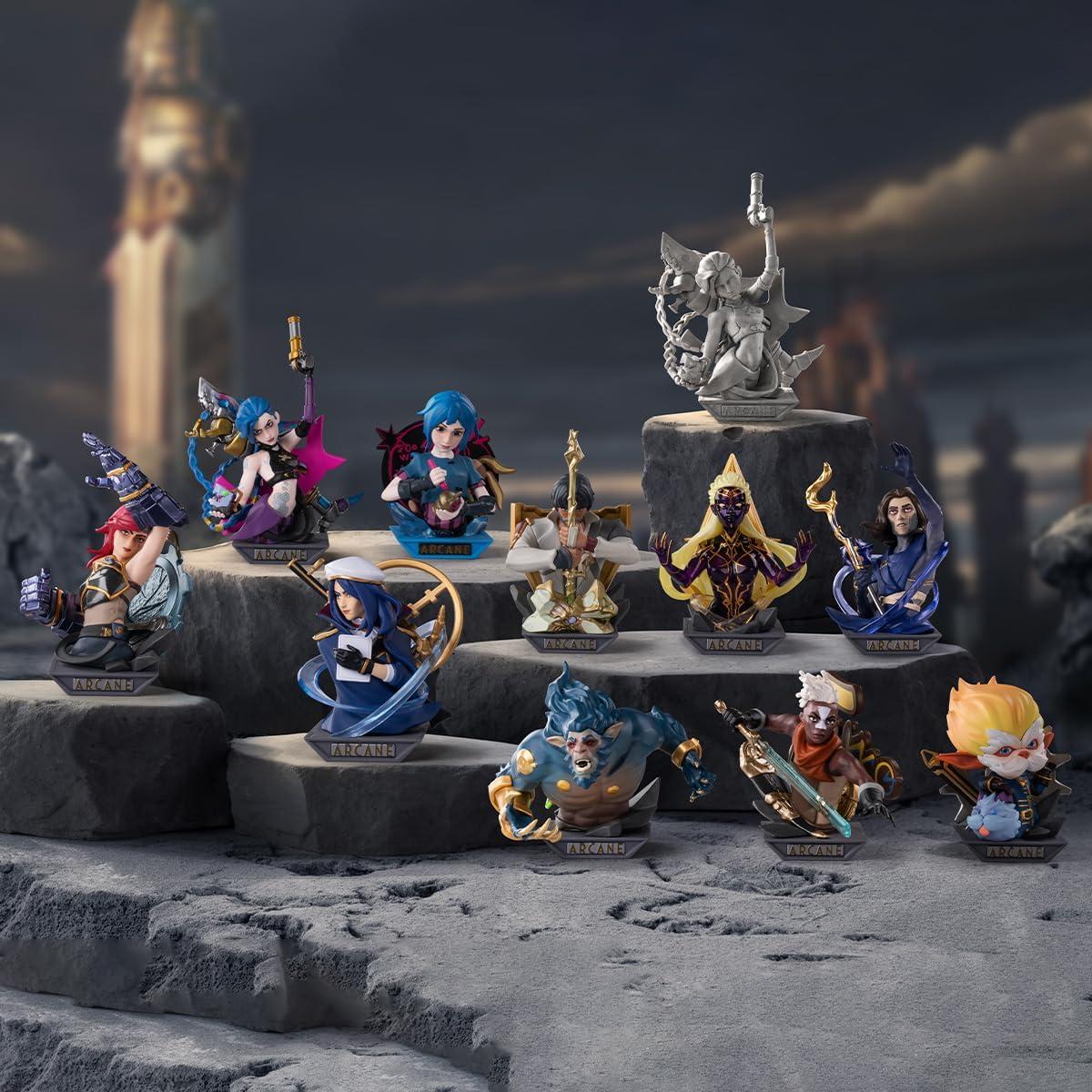 imagePOP MART League of Legends Arcane Series Figures Blind Box Figures Random Design Action Figures Collectible Toys Home Decorations Holiday Birthday Gifts for Girls and Boys Single BoxLeague of Legends Arcane