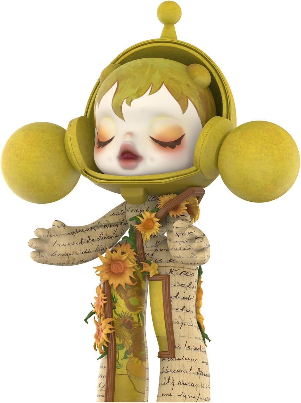 imagePOP MART MEGA  SKULLPANDA 400 Van Gogh Museum Sunflowers Toys for Mordern Home Dcor Collectible Art Toy