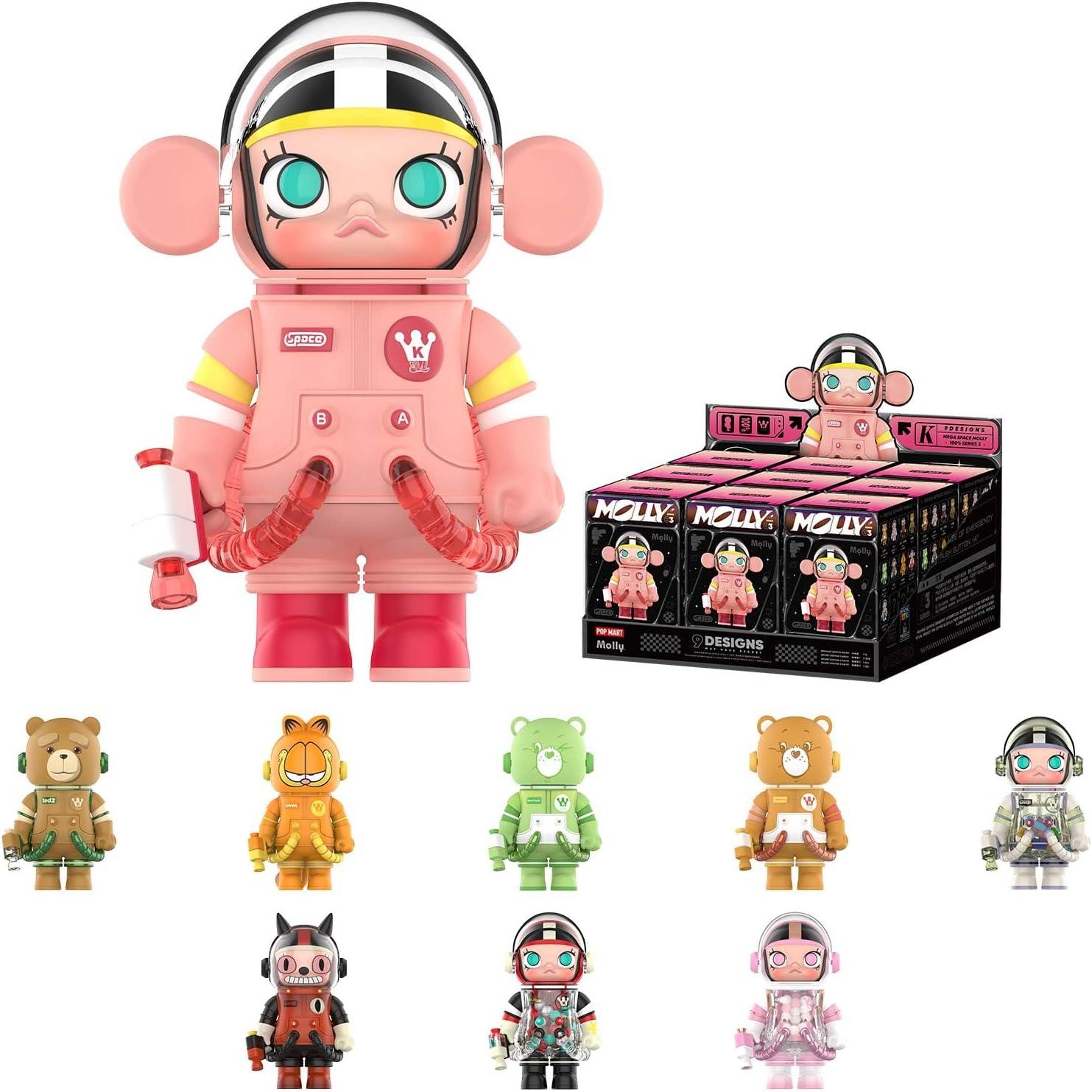 imagePOP MART MEGA Space Molly 100 Series 3 Molly Blind Box Figures Random Design Action Figures Collectible Toys Home Decorations Holiday Birthday Gifts for Boys and Girls Single BoxMega Space Molly 100 Series 3