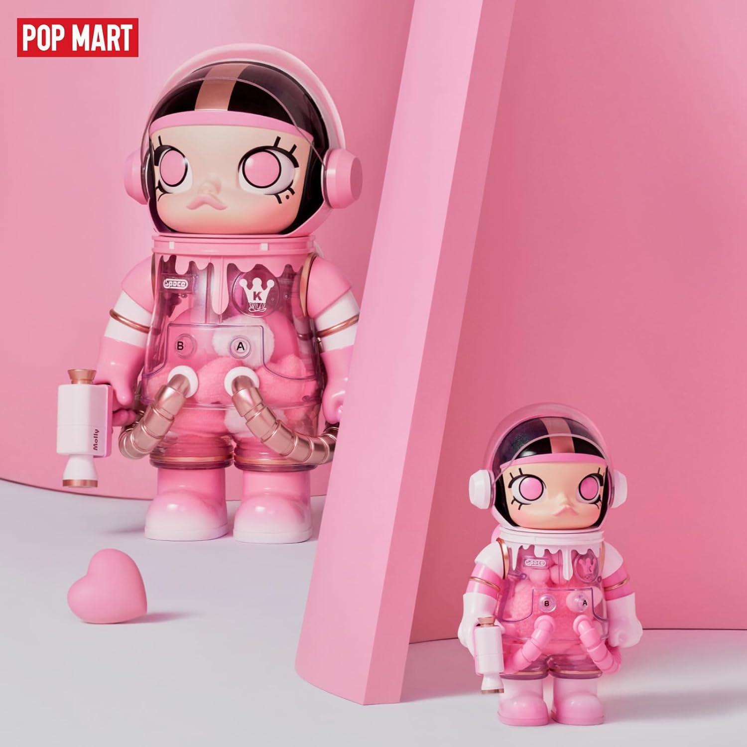 imagePOP MART MEGA Space Molly 400 Heartfelt Words Collection Figurine 116 Inch Height Toys for Modern Home Dcor Collectible Art Toy