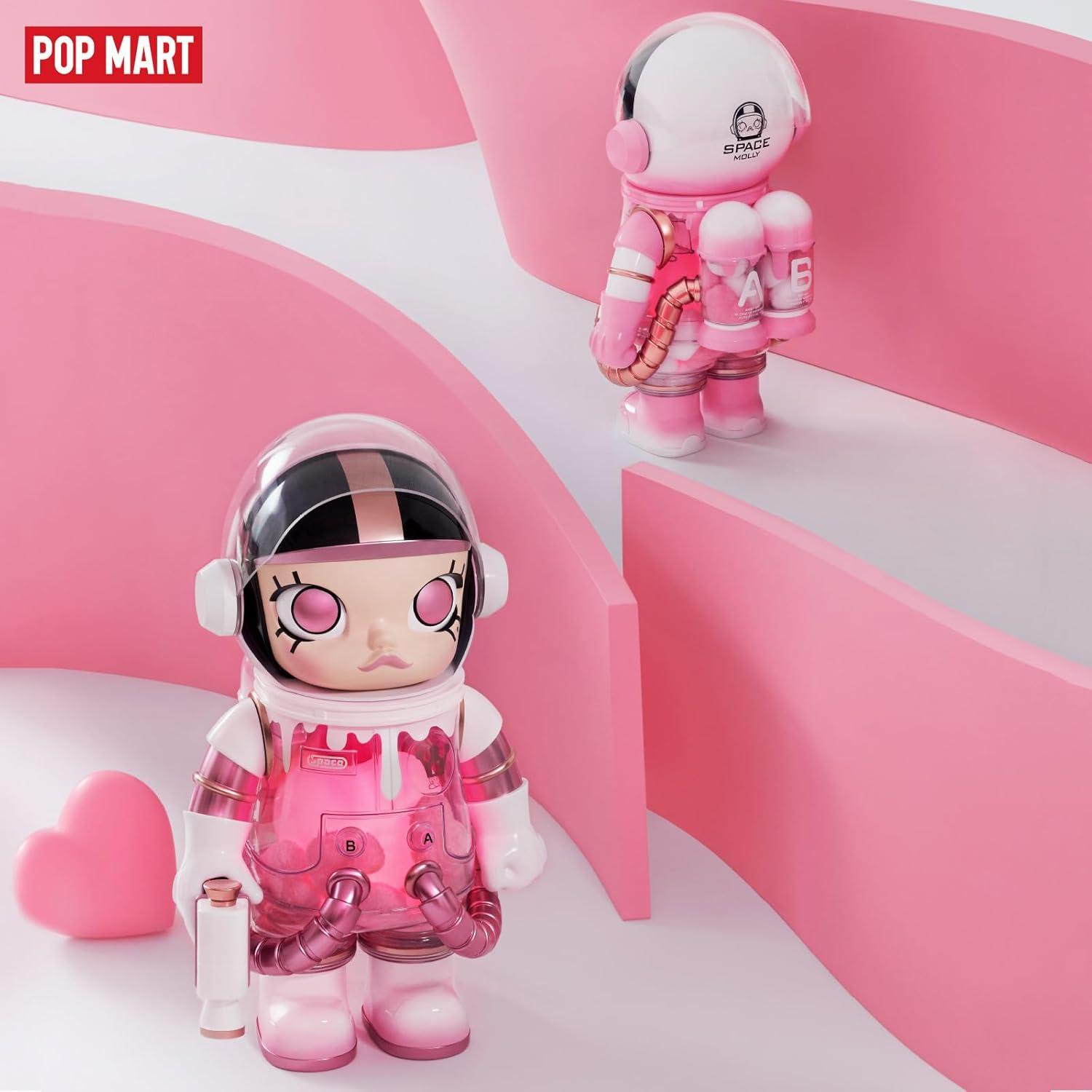 imagePOP MART MEGA Space Molly 400 Heartfelt Words Collection Figurine 116 Inch Height Toys for Modern Home Dcor Collectible Art Toy