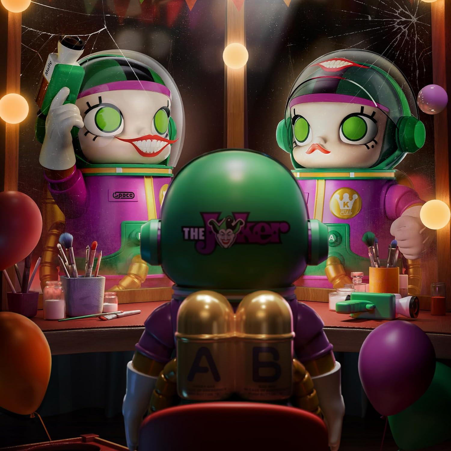 imagePOP MART MEGA Space Molly 400 Joker Collection Figurine 118 Inch Height Toys for Modern Home Dcor Collectible Art Toy