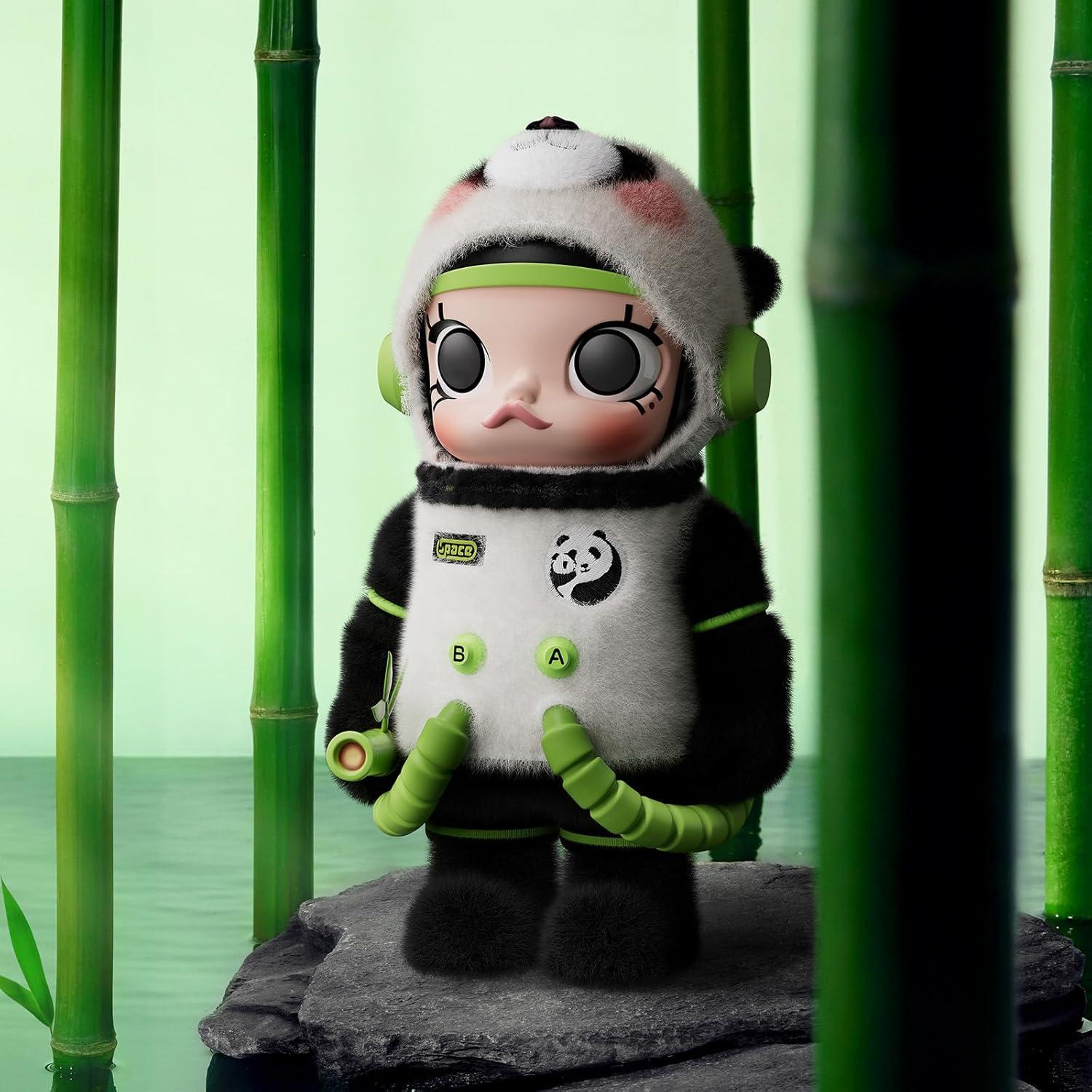 imagePOP MART MEGA Space Molly 400 Panda Collection Figurine 1181 Inch Height Toys for Modern Home Dcor Collectible Art Toy