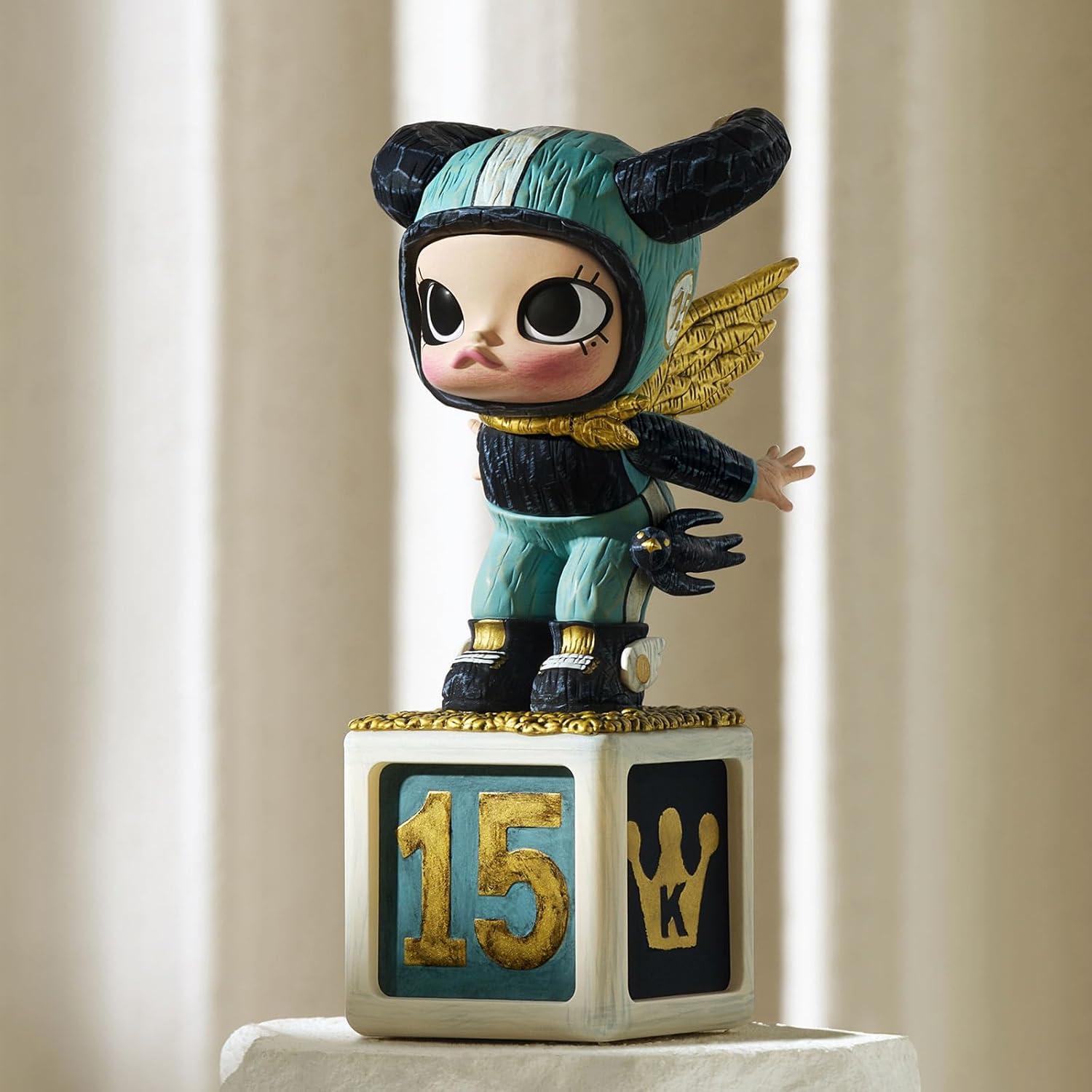 imagePOP MART Molly Anniversary Statues Classical Retro 2 Series Figures Molly Blind Box Figures Random Design Action Figures Collectible Toys Home Decorations Holiday Birthday Gifts Single BoxMolly Anniversary Statues Classical Retro 2