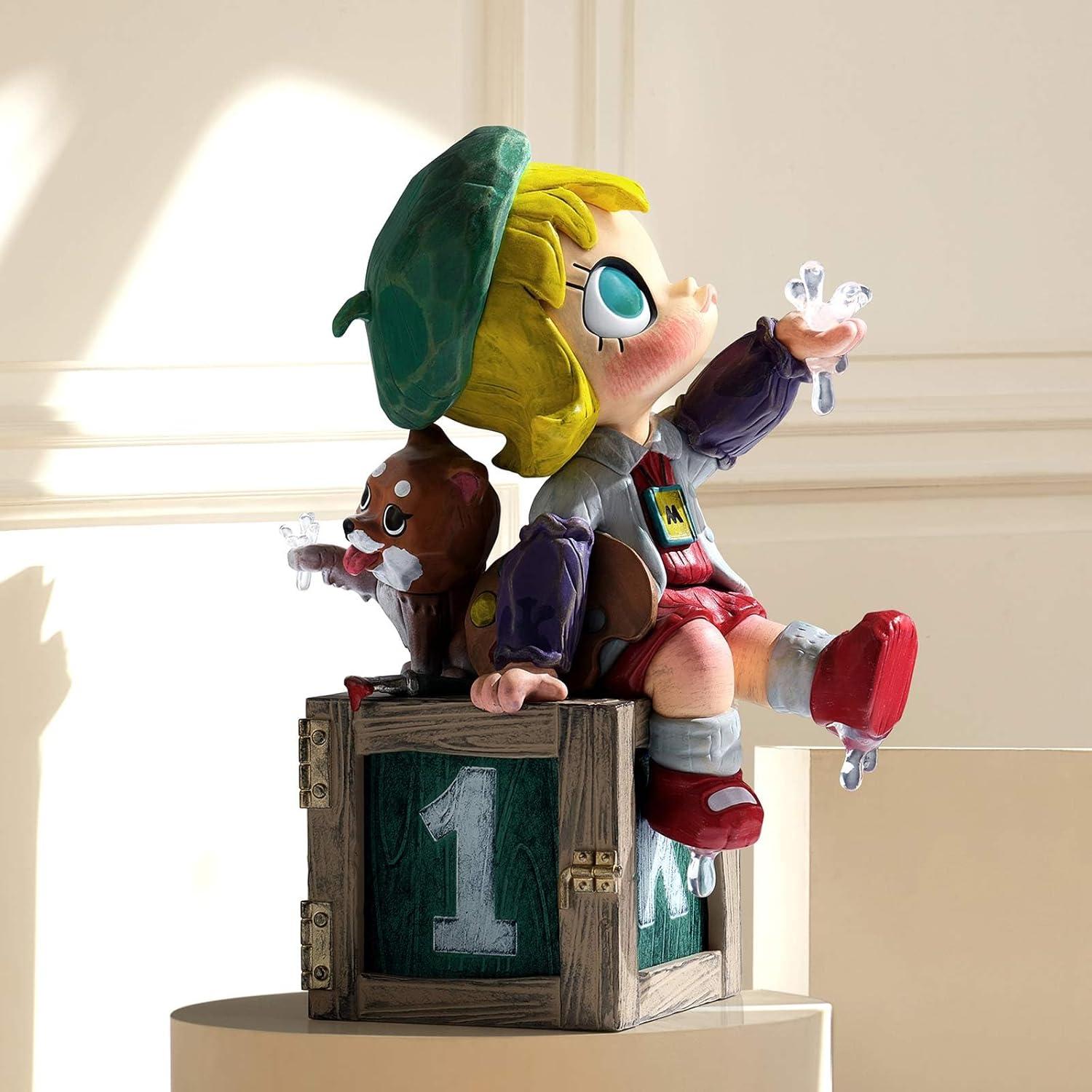 imagePOP MART Molly Anniversary Statues Classical Retro 2 Series Figures Molly Blind Box Figures Random Design Action Figures Collectible Toys Home Decorations Holiday Birthday Gifts Single BoxMolly Anniversary Statues Classical Retro 2