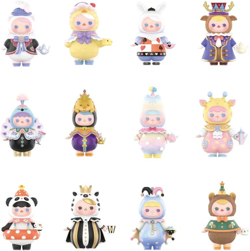 imagePOP MART PUCKY Elf Animal Tea Party Series 12PCs PUCKY Blind Box Figures Random Design Action Figures Collectible Toys Home Decorations Holiday Birthday Gifts for Girls and Boys Whole Set