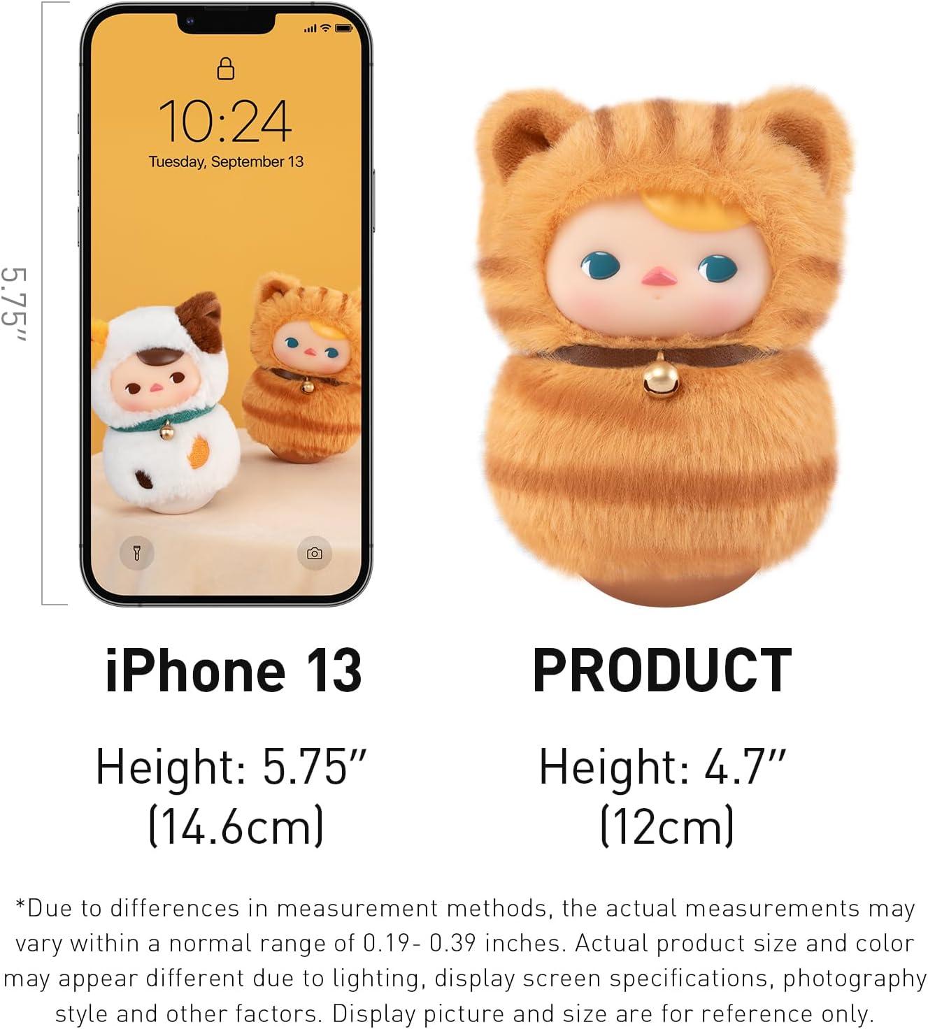 imagePOP MART PUCKY RolyPoly Kitty SeriesVinyl Plush Blind Box PUCKY Blind Box Figures Random Design Action Figures Collectible Toys Home Decorations Holiday Birthday GiftsSingle BoxPucky Rolypoly Kitty Seriesvinyl Plush