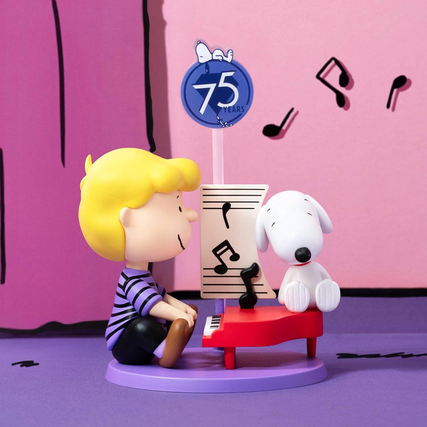 imagePOP MART Peanuts 75th Anniversary  Snoopy Comic Life Series Blind Box Figures Random Design Action Figures Collectible Toys Home Decorations Holiday Birthday Gifts for Girls and Boys Single BoxPeanuts 75th Anniversary  Snoopy Comic Life