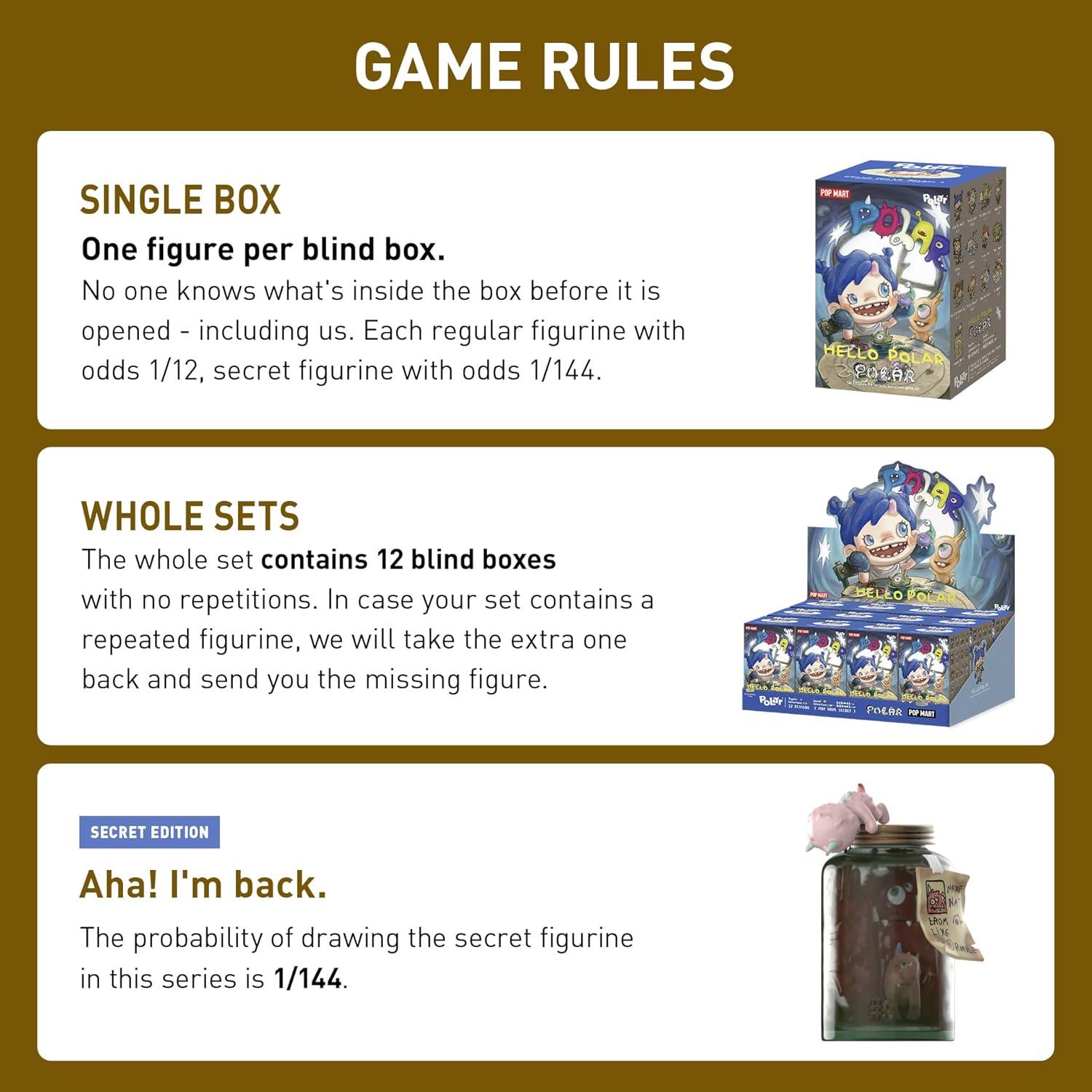 imagePOP MART Polar  Hello Polar Season 1 Series Blind Box Figures Random Design Action Figures Collectible Toys Home Decorations Holiday Birthday Gifts Whole SetPolar  Hello Polar Season 1