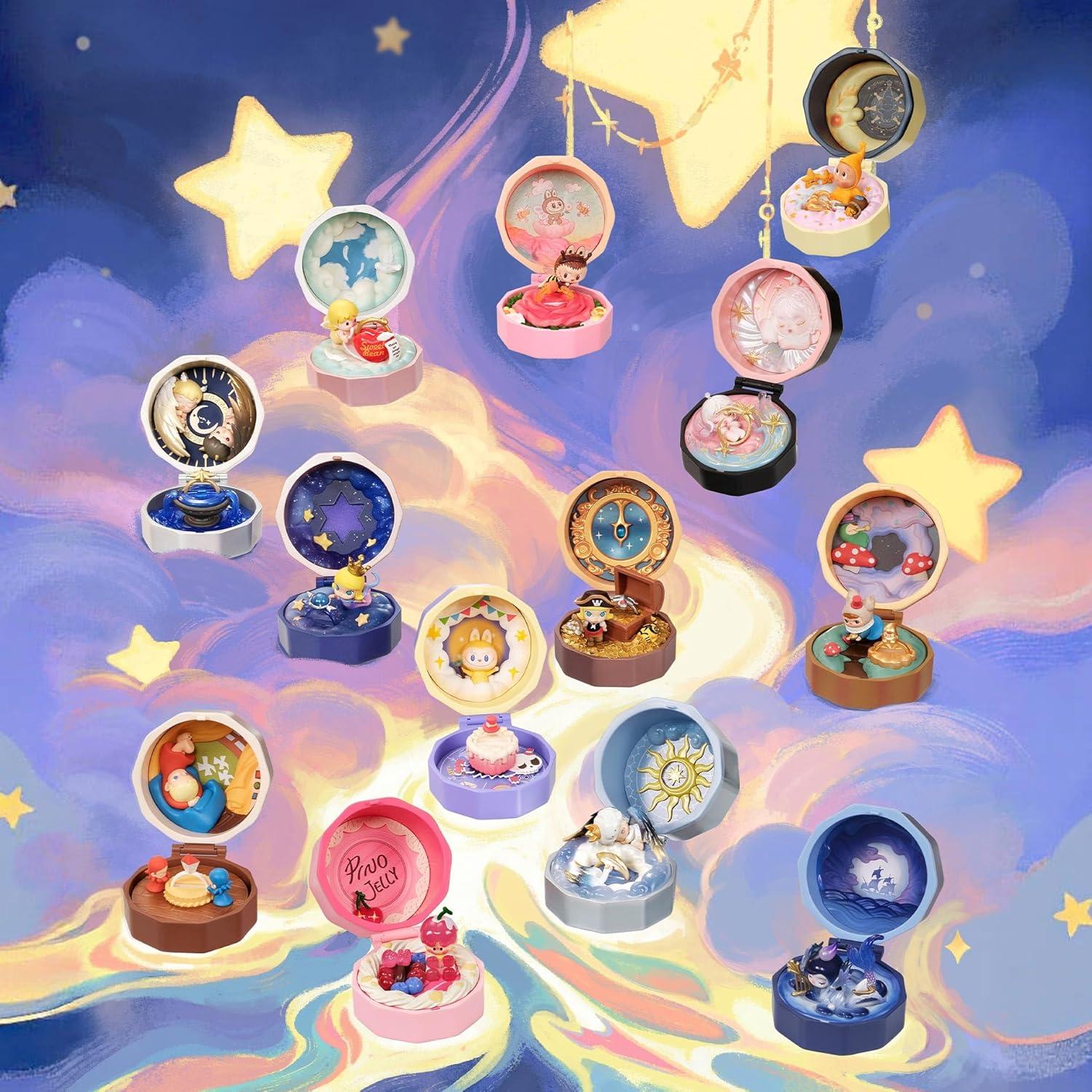 imagePOP MART Romantic Ring Box Series 4 Scene Sets Blind Box Figures Collectible Toys Home Decorations Holiday Birthday Gifts for Girls and Boys Whole SetRomantic Ring Box Series 4 Scene Sets