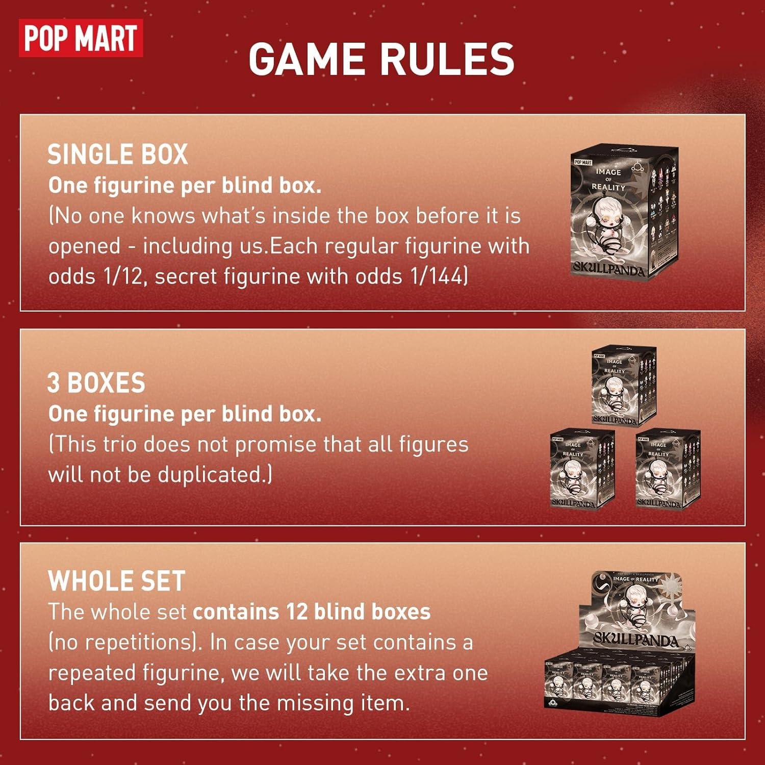 imagePOP MART SKULLPANDA Image of Reality Series Figures 12PCs SKULLPANDA Blind Box Figures Random Design Action Figures Collectible Toys Home Decorations Holiday Birthday Gifts Whole SetImage of Reality