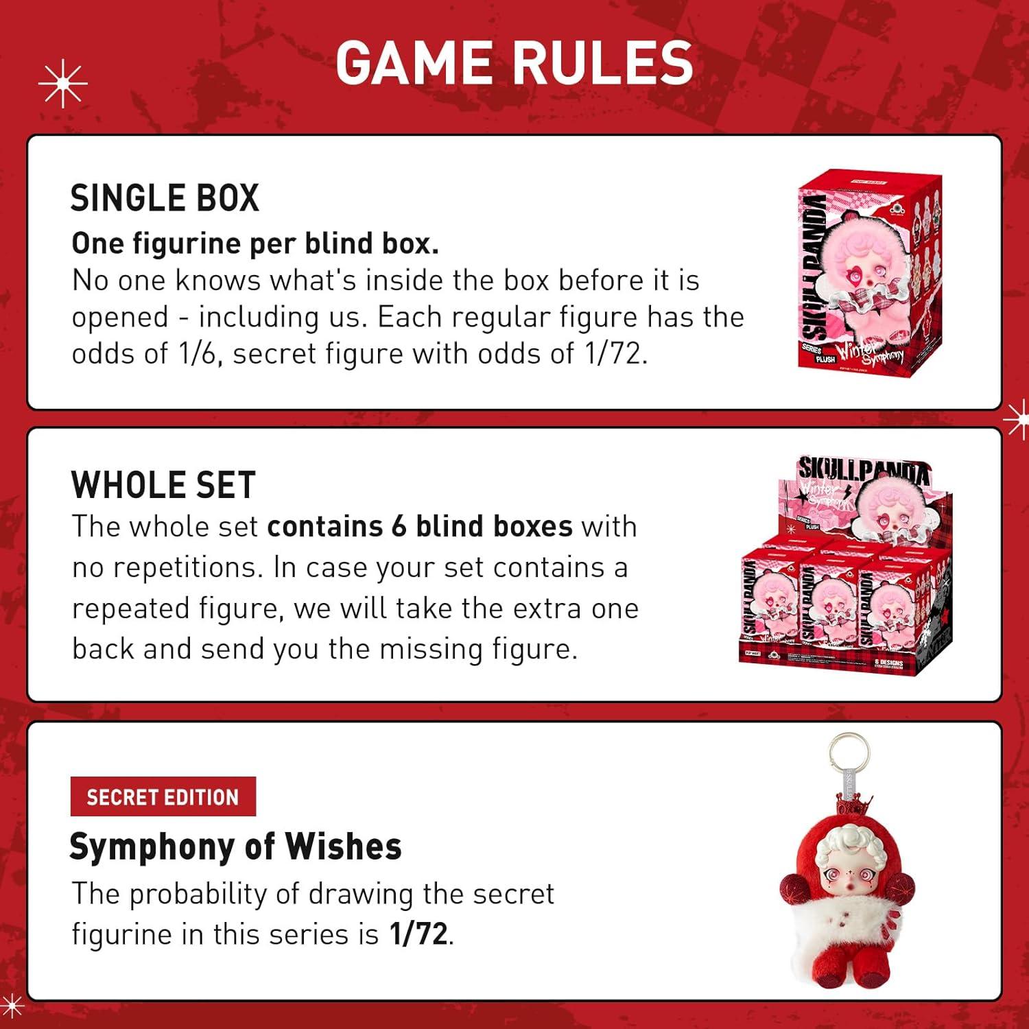 imagePOP MART SKULLPANDA Winter Symphony Series Blind Box Figures Random Design Figures Collectible Toys Home Decorations Holiday Birthday Gifts Single BoxSkullpanda Winter Symphony Series Plush