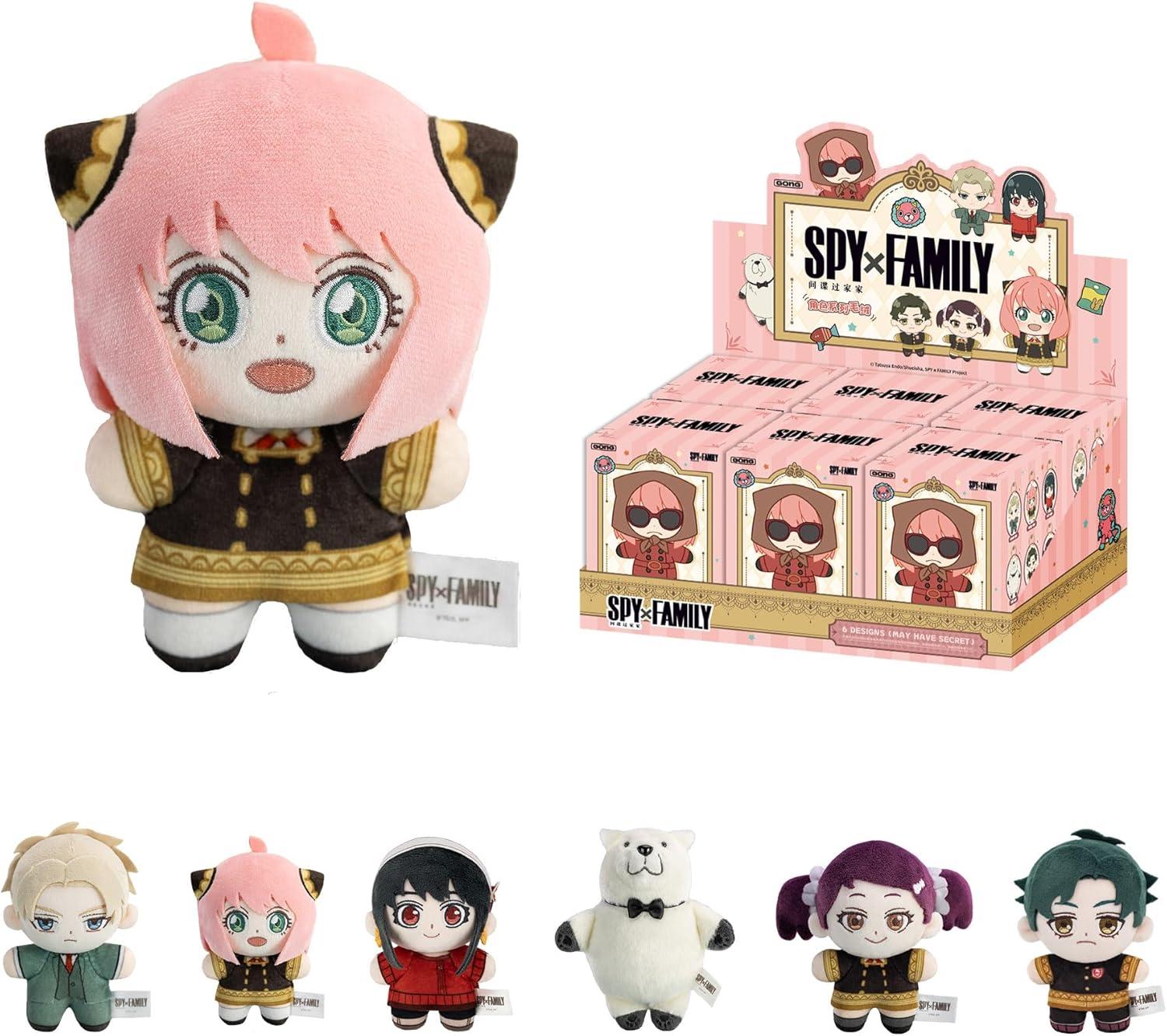 imagePOP MART SPY  Family Character Series Plush Blind Box Figures Anime Random Design Action Figures Collectible Toys Home Decorations Gift Choice Holiday Birthday Gifts for Girls and Boys Whole SetSpy  Family Character Series Plush Blind Box