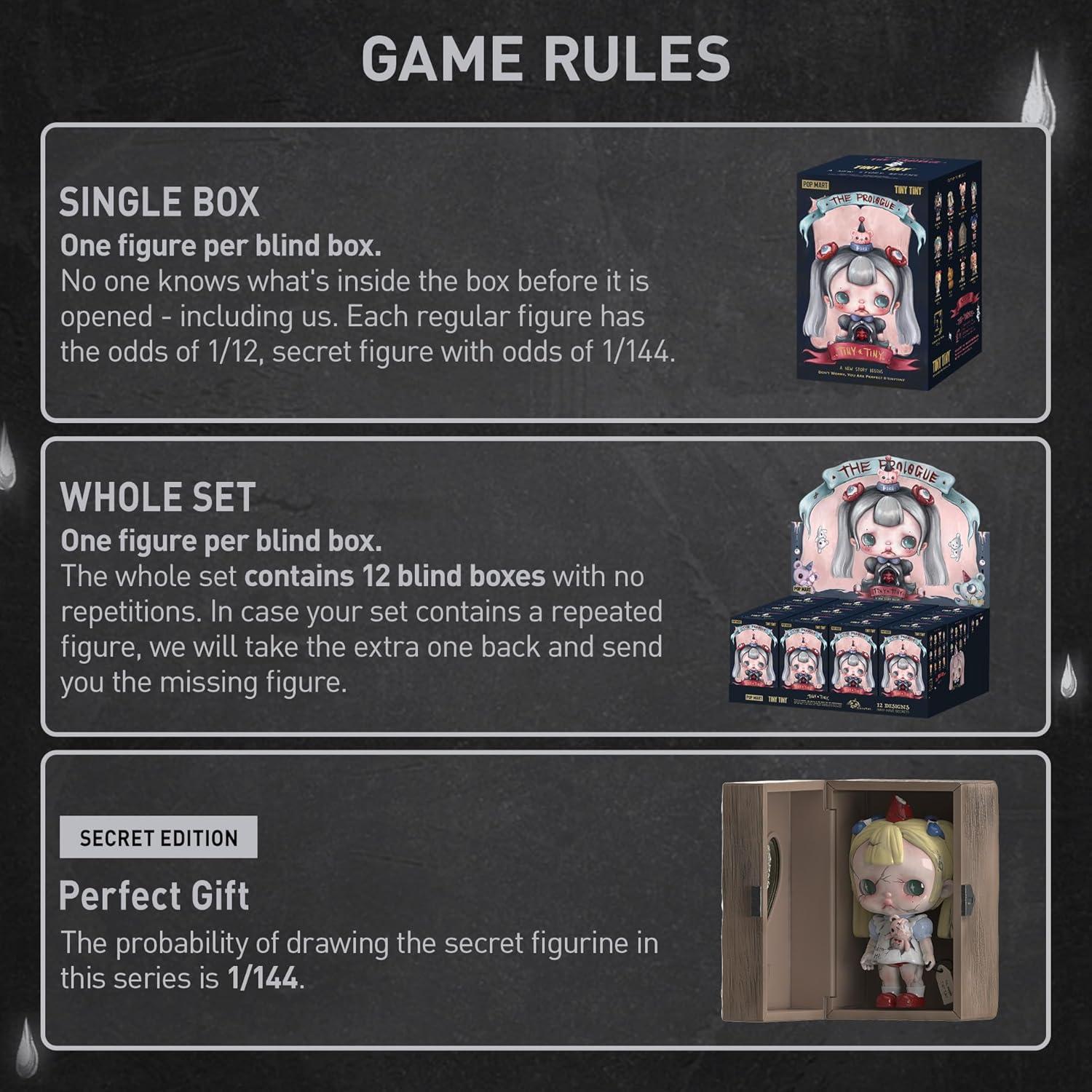 imagePOP MART TINYTINYPrologue Series Figures 12PCs TINYTINY Blind Box Figures Random Design Action Figures Collectible Toys Home Decorations Holiday Birthday Gifts for Girls and Boys Whole SetTinytiny