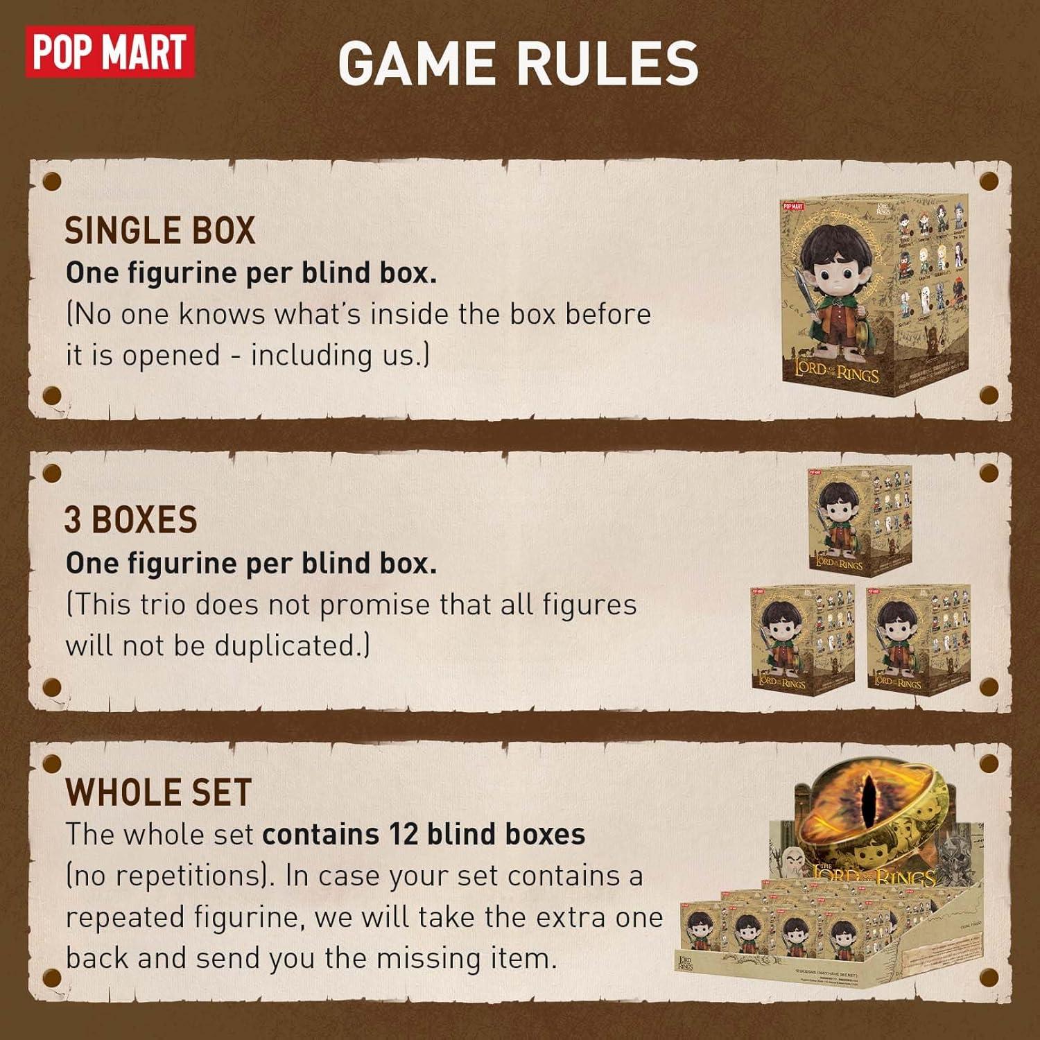 imagePOP MART The Lord of The Rings Classic 112 Set Collection Toys Random Box Gift for Birthday Christmas Party Holiday Home Decoration