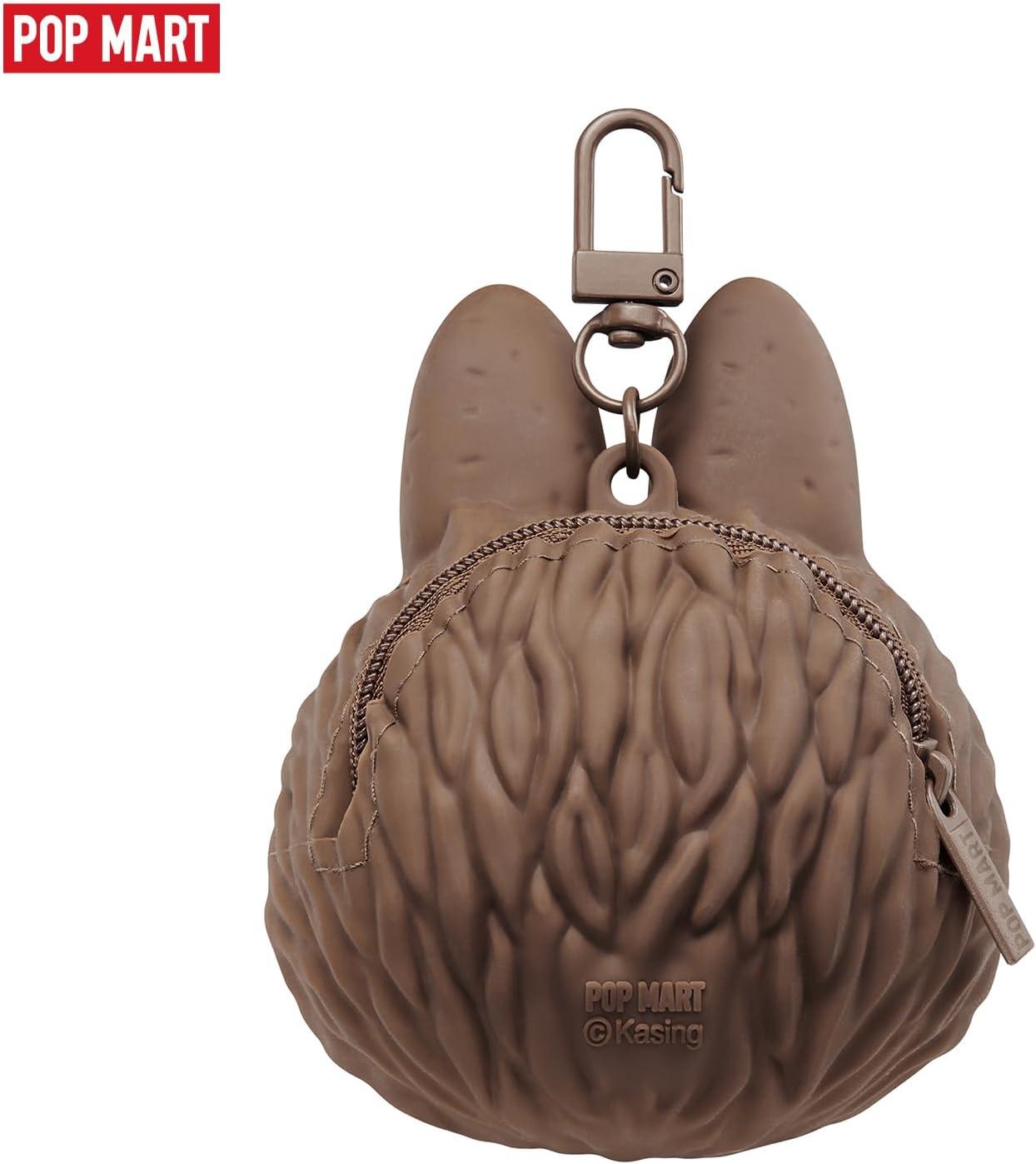 imagePOP MART The Monsters LABUBU OriginalsBrown Silicone Earphone Bag Portable Earbuds Case for Apple Samsung JBL Headphone Earbud Protective Carrying Case Bag