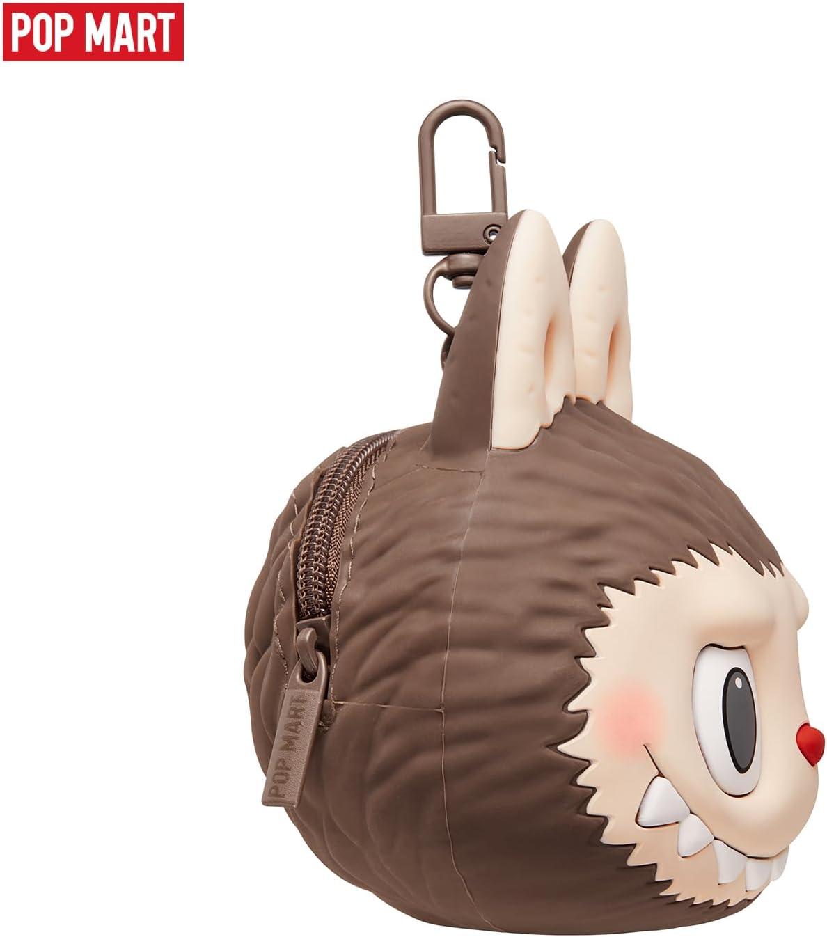 imagePOP MART The Monsters LABUBU OriginalsBrown Silicone Earphone Bag Portable Earbuds Case for Apple Samsung JBL Headphone Earbud Protective Carrying Case Bag