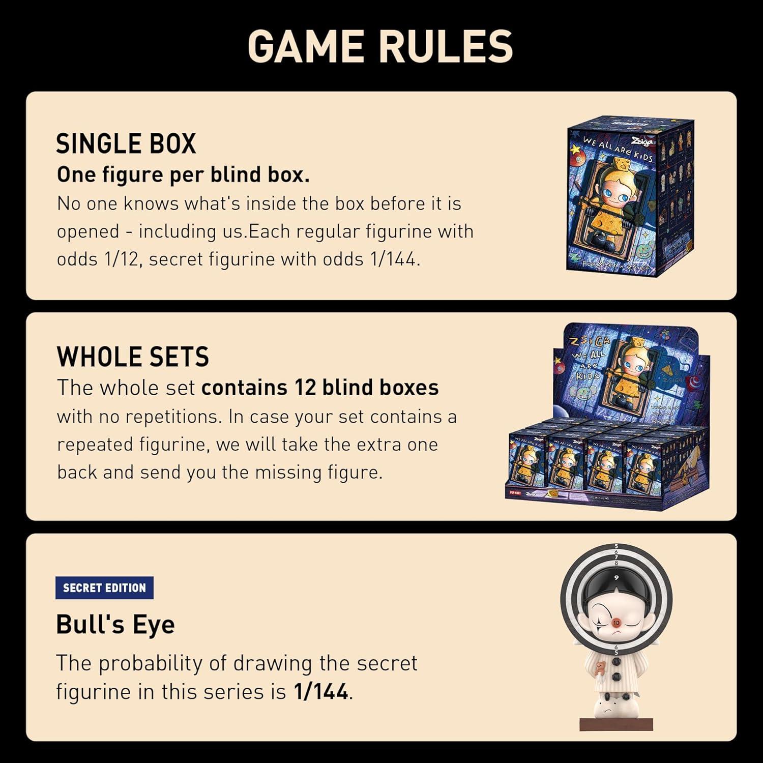 imagePOP MART Zsiga We All are Kids Series Figures Zsiga Blind Box Figures Random Design Action Figures Collectible Toys Home Decorations Holiday Birthday Gifts Single BoxZsiga We All Are Kids