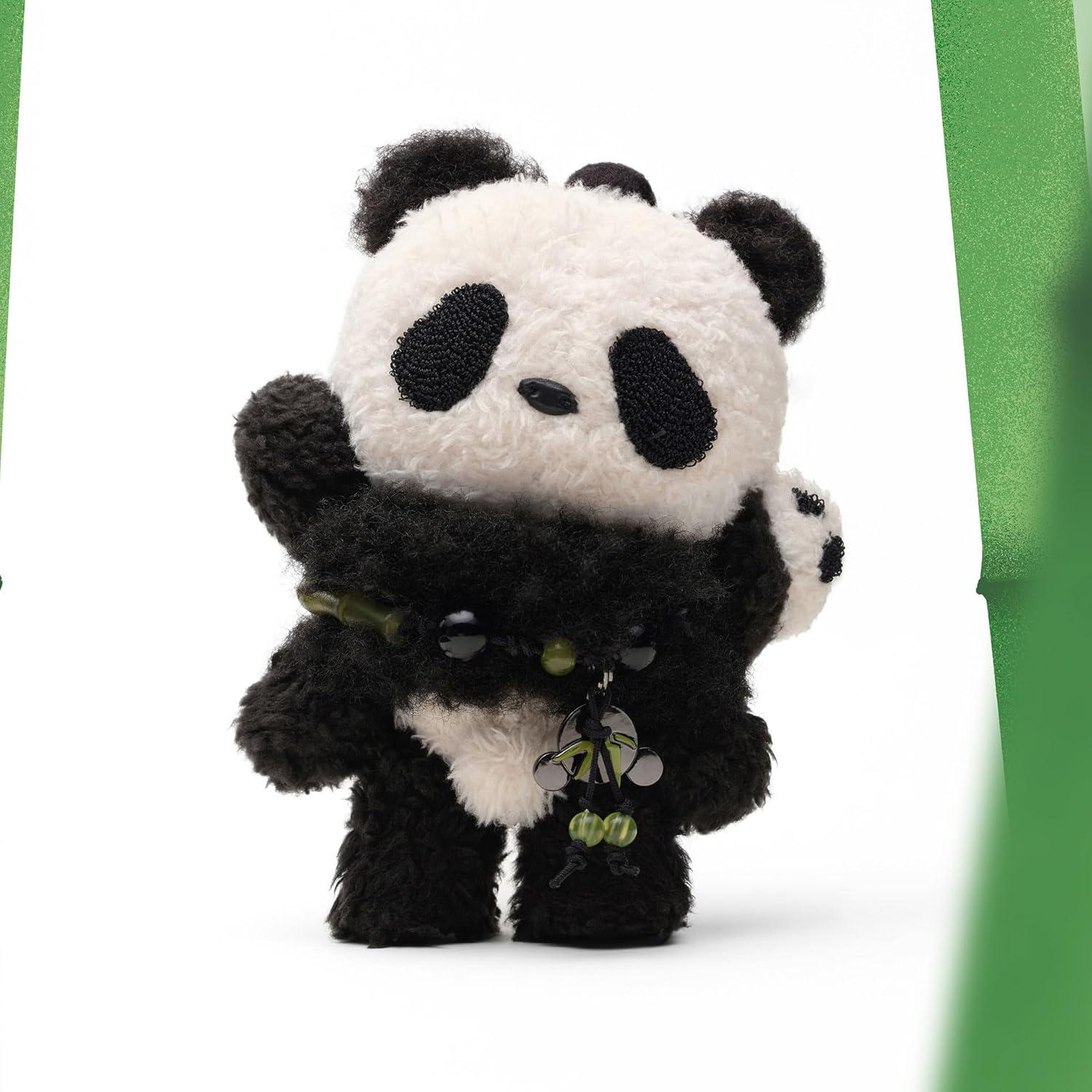 imageSKULLPANDA Lazy Panda Plush Doll Pendant 531 inches Height Toys for Modern Home Decor Collectible Toy Set for Desk Accessories 1PC