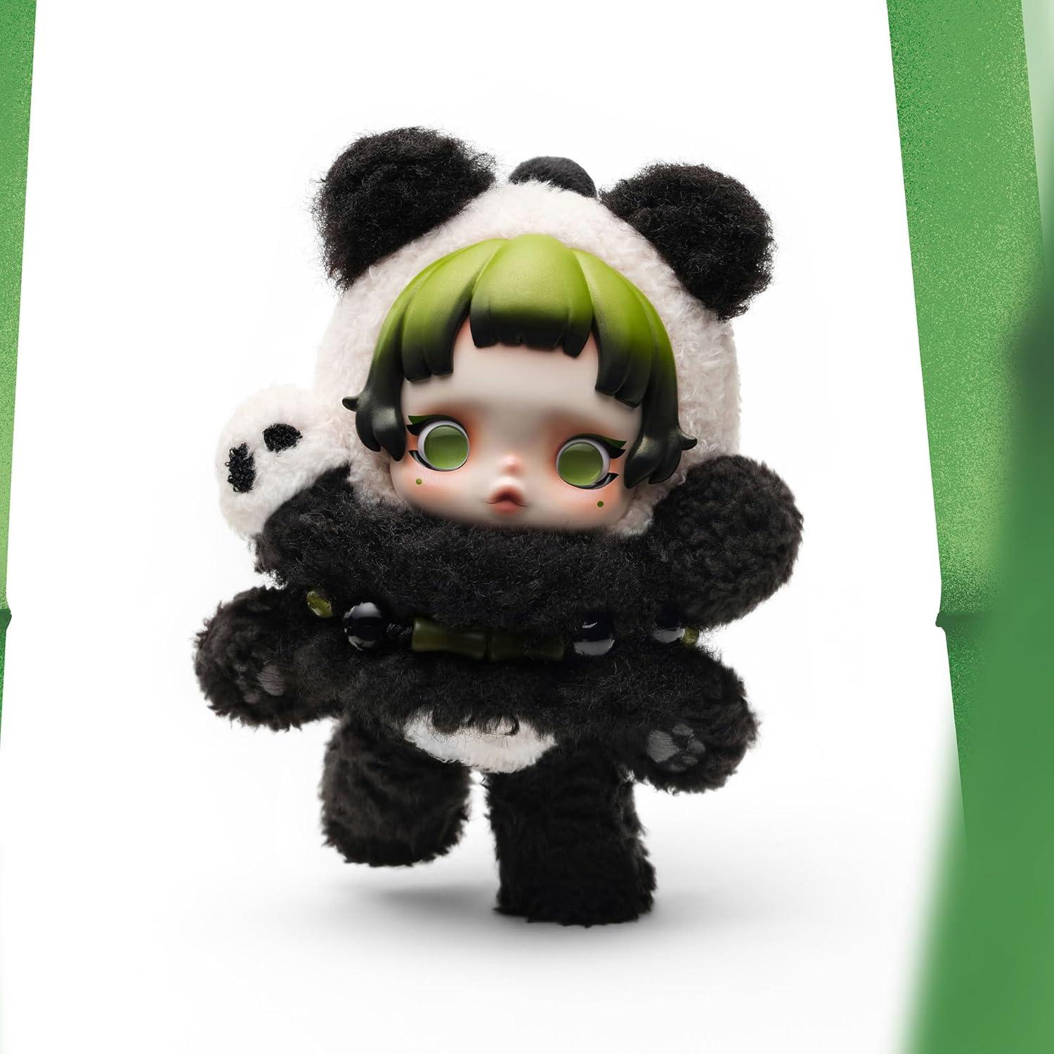 imageSKULLPANDA Lazy Panda Plush Doll Pendant 531 inches Height Toys for Modern Home Decor Collectible Toy Set for Desk Accessories 1PC