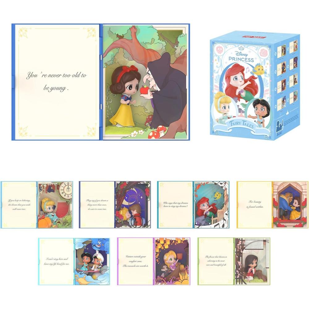 imagePOP MART Disney Princess Fairy Tale Series Scene Figures Blind Box Figures Random Design Action Figures Collectible Toys Home Decorations Single BoxDisney Princess