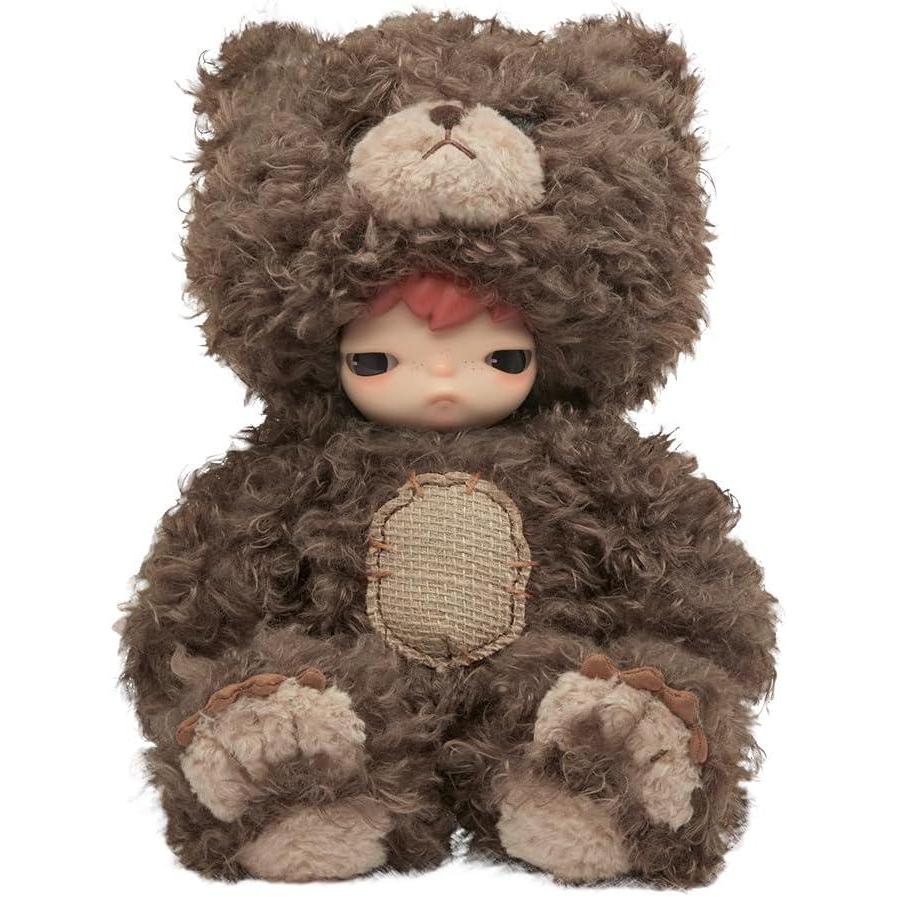 imagePOP MART Hirono Bear Vinyl Plush Doll 1496 inches Height Collectible Toy Gift for Boys and Girls