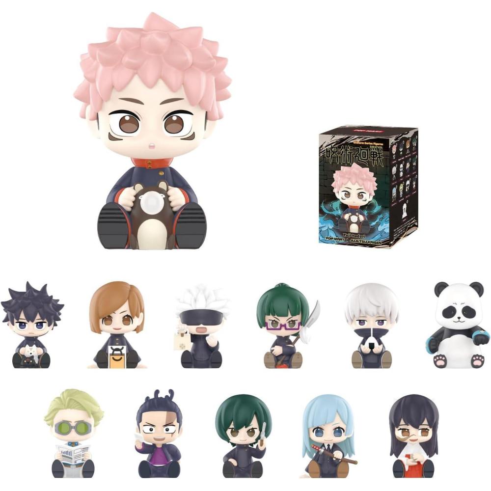 imagePOP MART Jujutsu Kaisen Uniform Series Figures Blind Box Figures Random Design Action Figures Collectible Toys Home Decorations Holiday Birthday Gifts Single Box