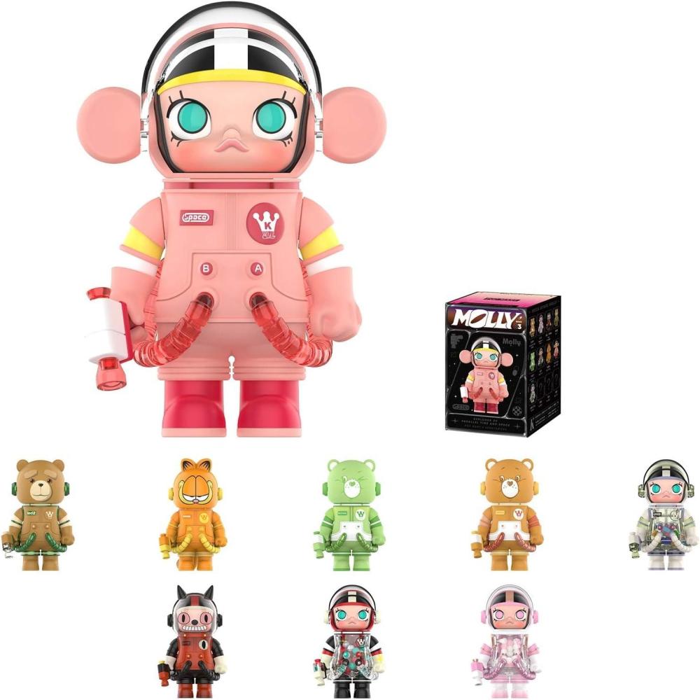 imagePOP MART MEGA Space Molly 100 Series 3 Molly Blind Box Figures Random Design Action Figures Collectible Toys Home Decorations Holiday Birthday Gifts for Boys and Girls Single BoxMega Space Molly 100 Series 3